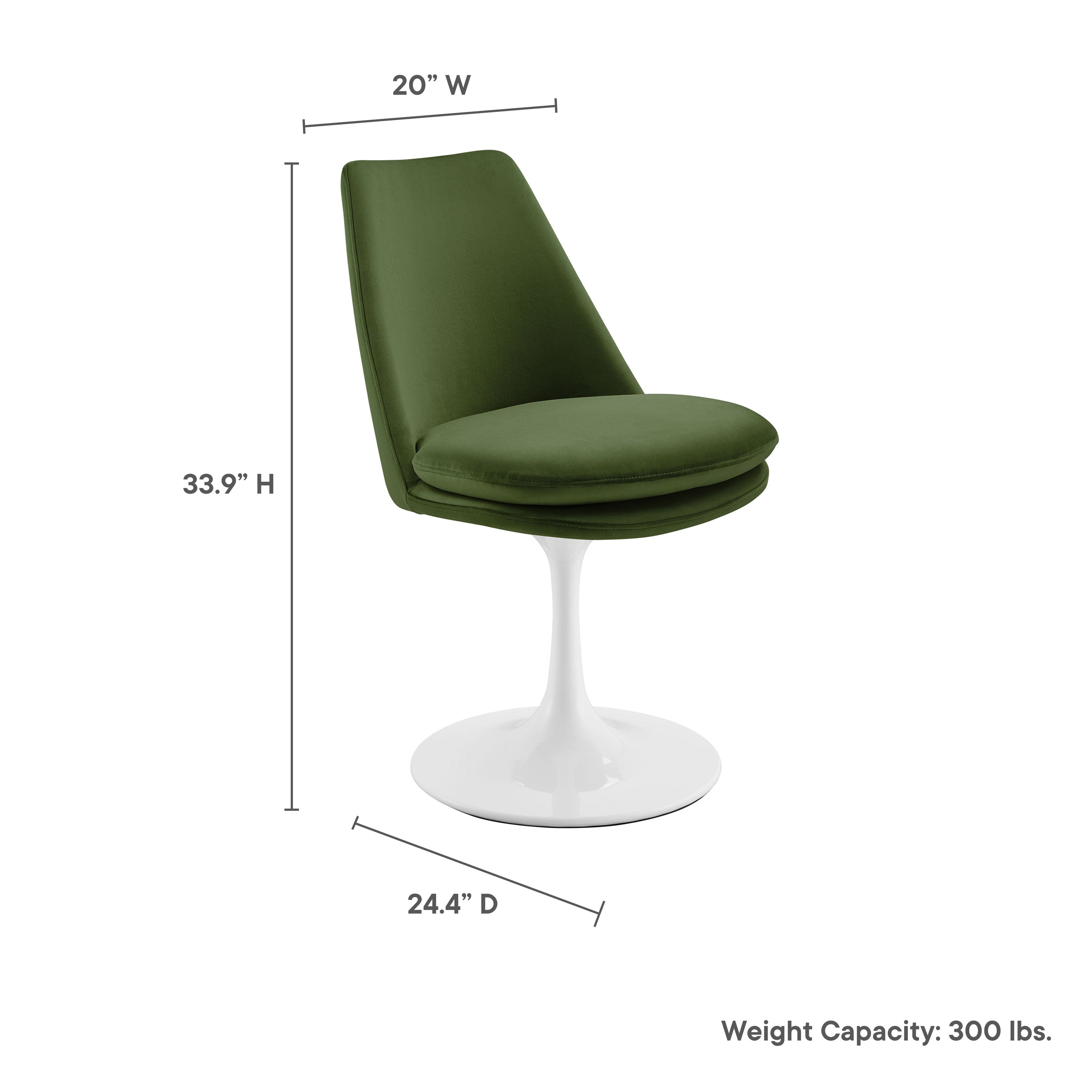 Lippa Swivel Dining Chair by Modway