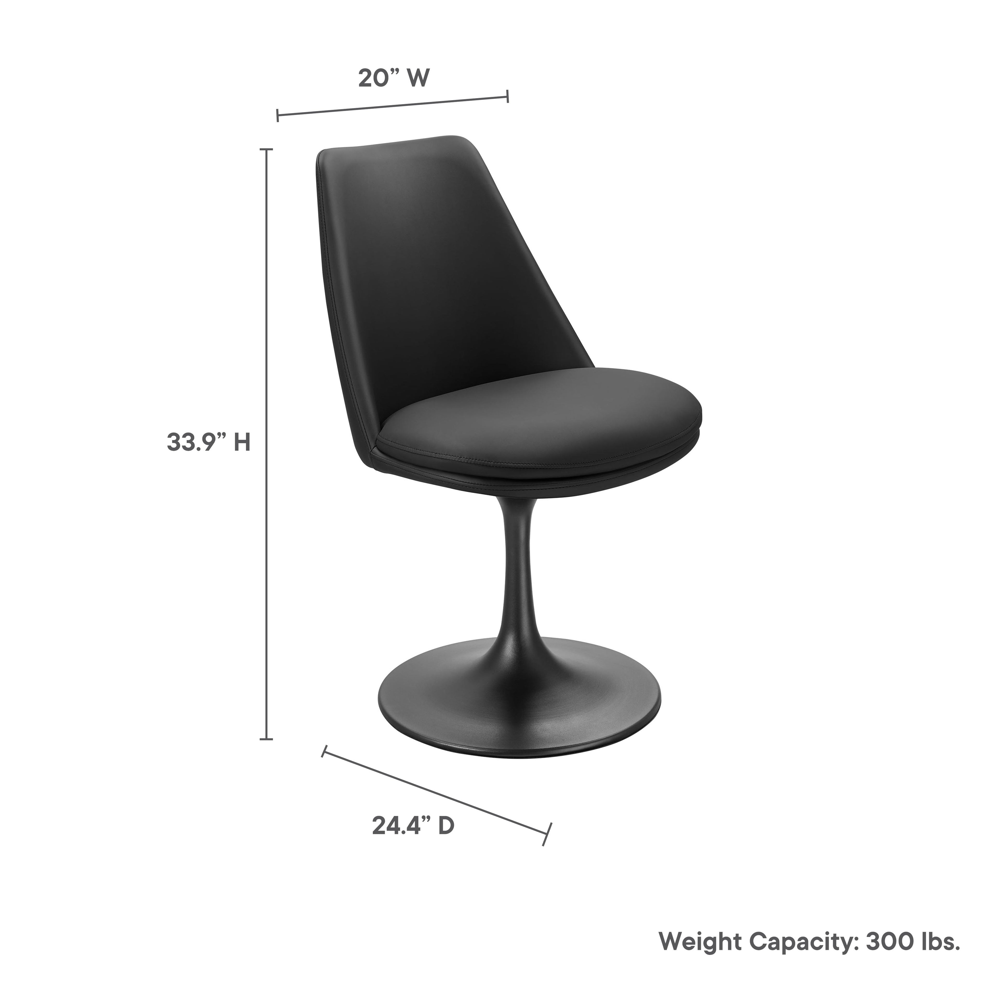 Lippa Swivel Dining Chair by Modway