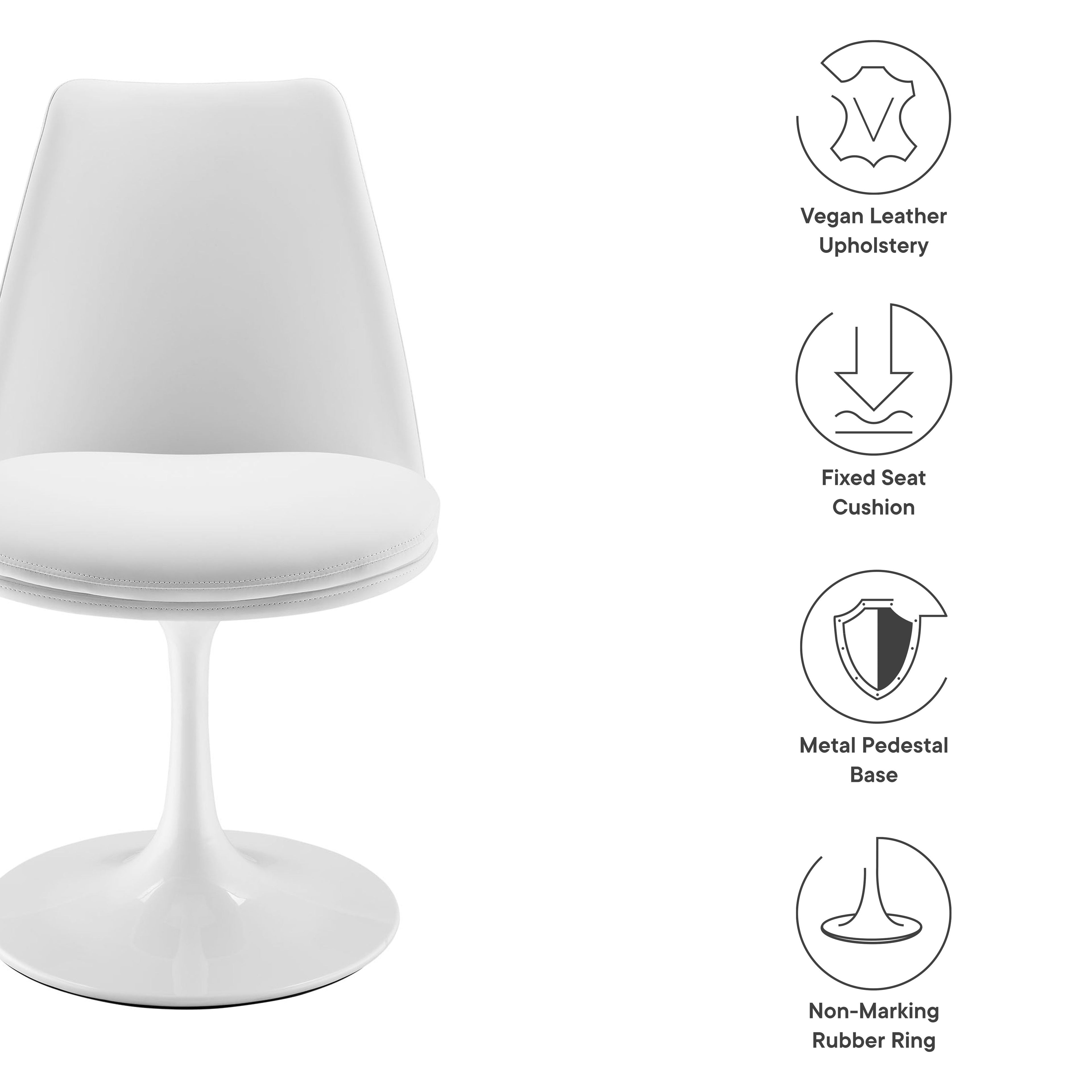 Lippa Swivel Dining Chair by Modway