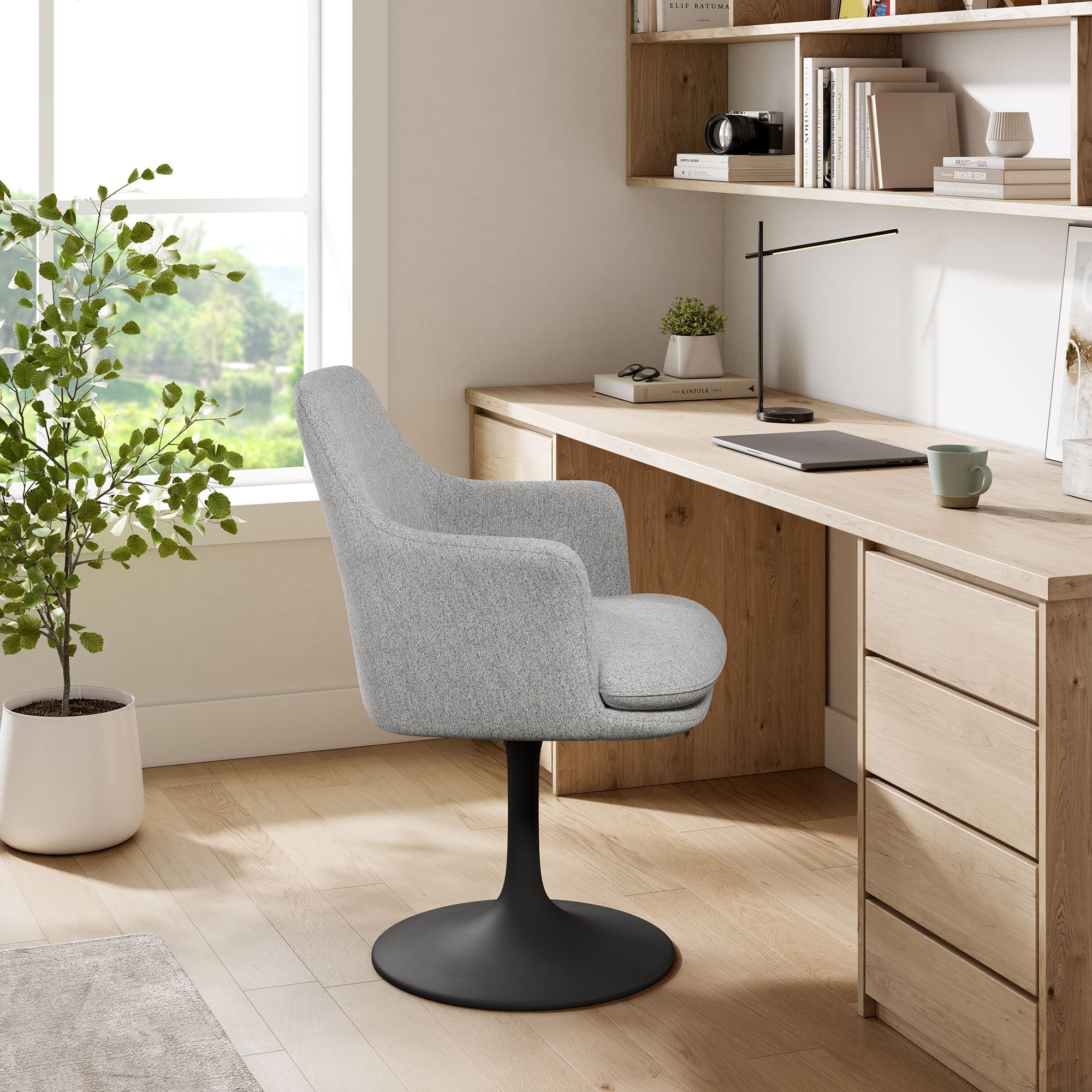 Lippa Swivel Dining Armchair by Modway