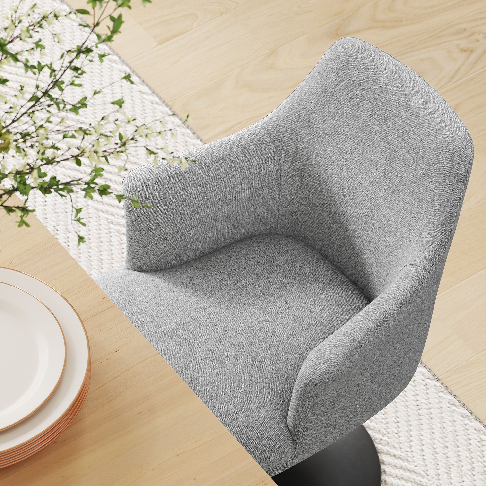 Lippa Swivel Dining Armchair by Modway