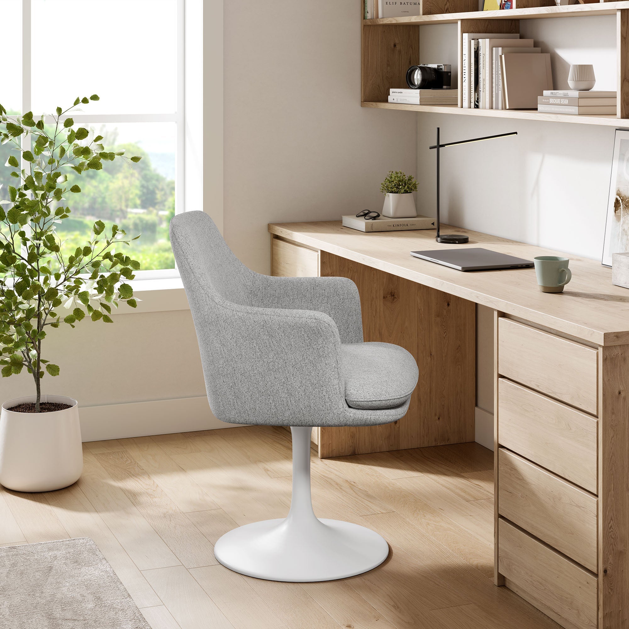 Lippa Swivel Dining Armchair by Modway