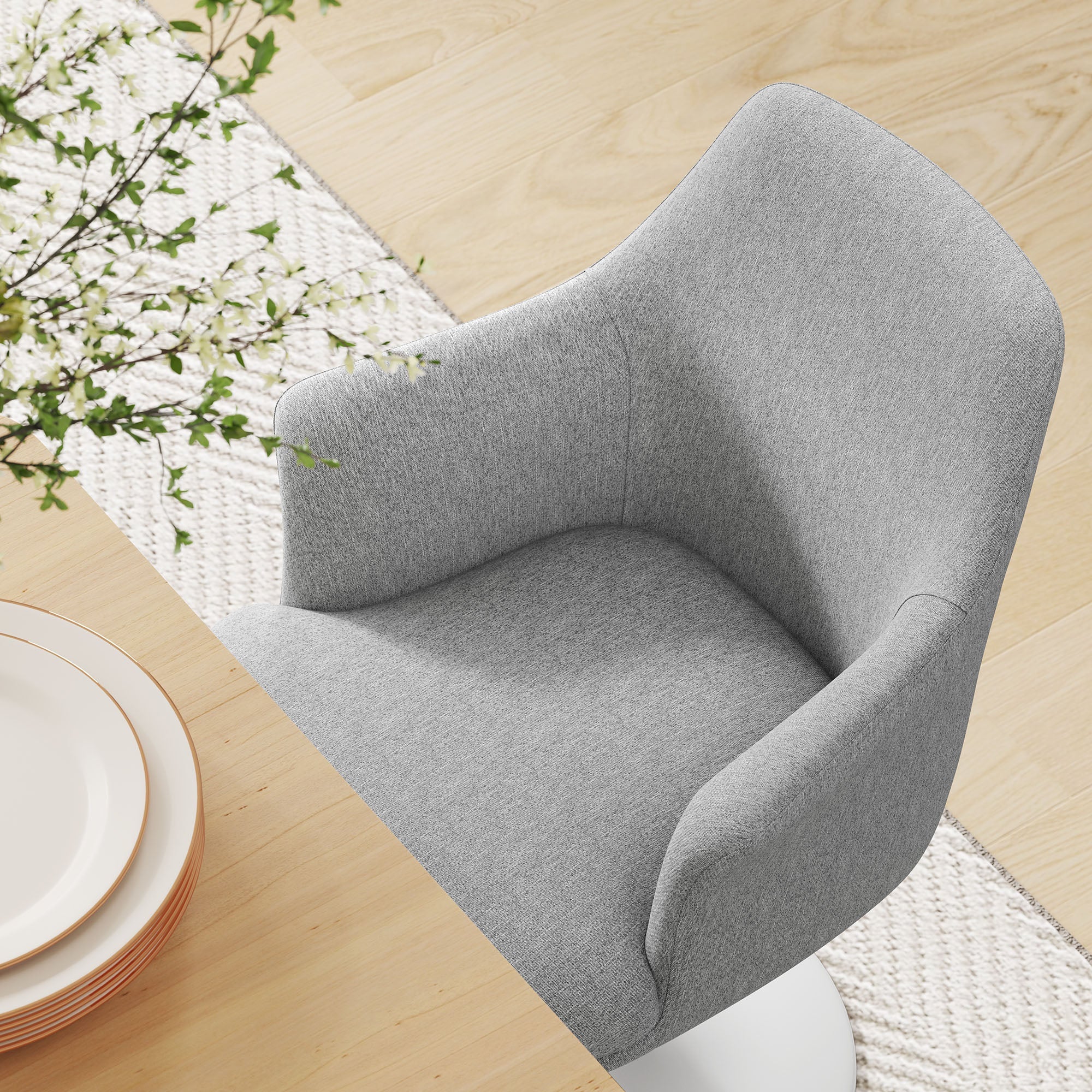 Lippa Swivel Dining Armchair by Modway