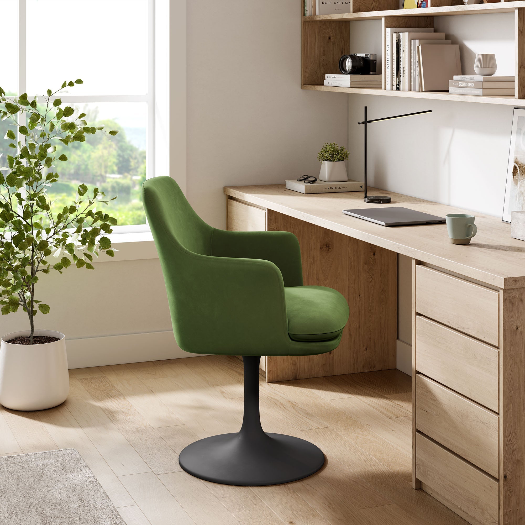 Lippa Swivel Dining Armchair by Modway