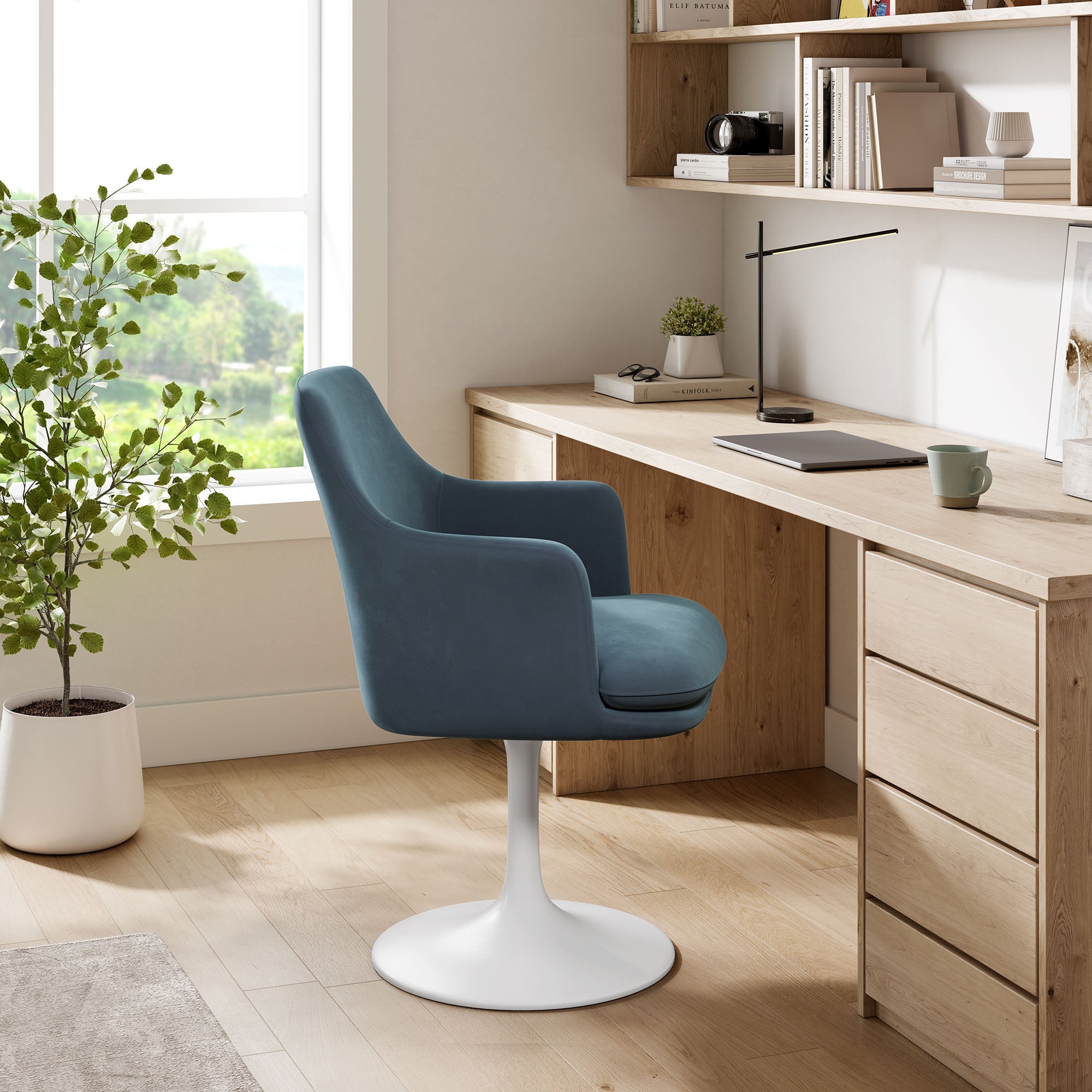 Lippa Swivel Dining Armchair by Modway