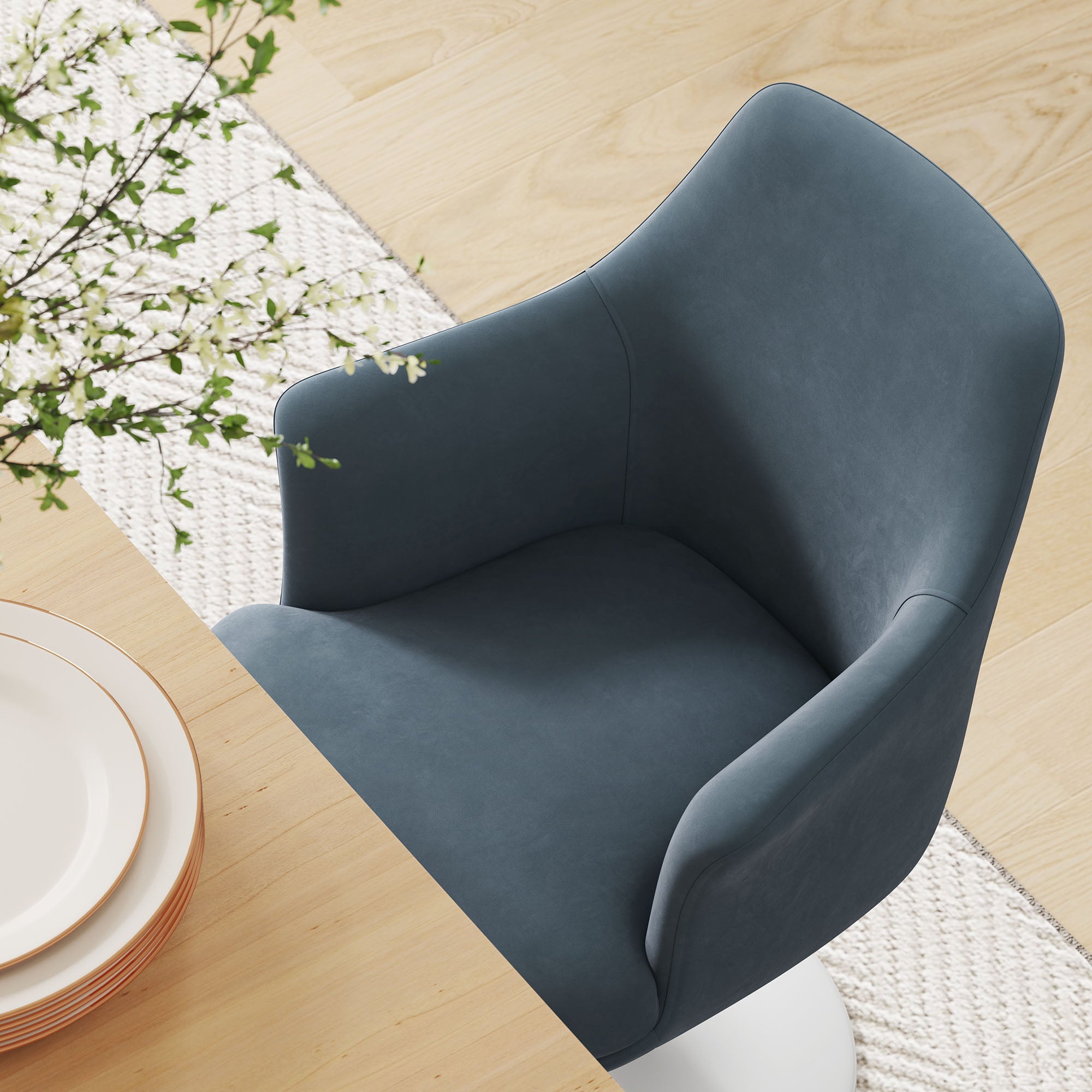 Lippa Swivel Dining Armchair by Modway