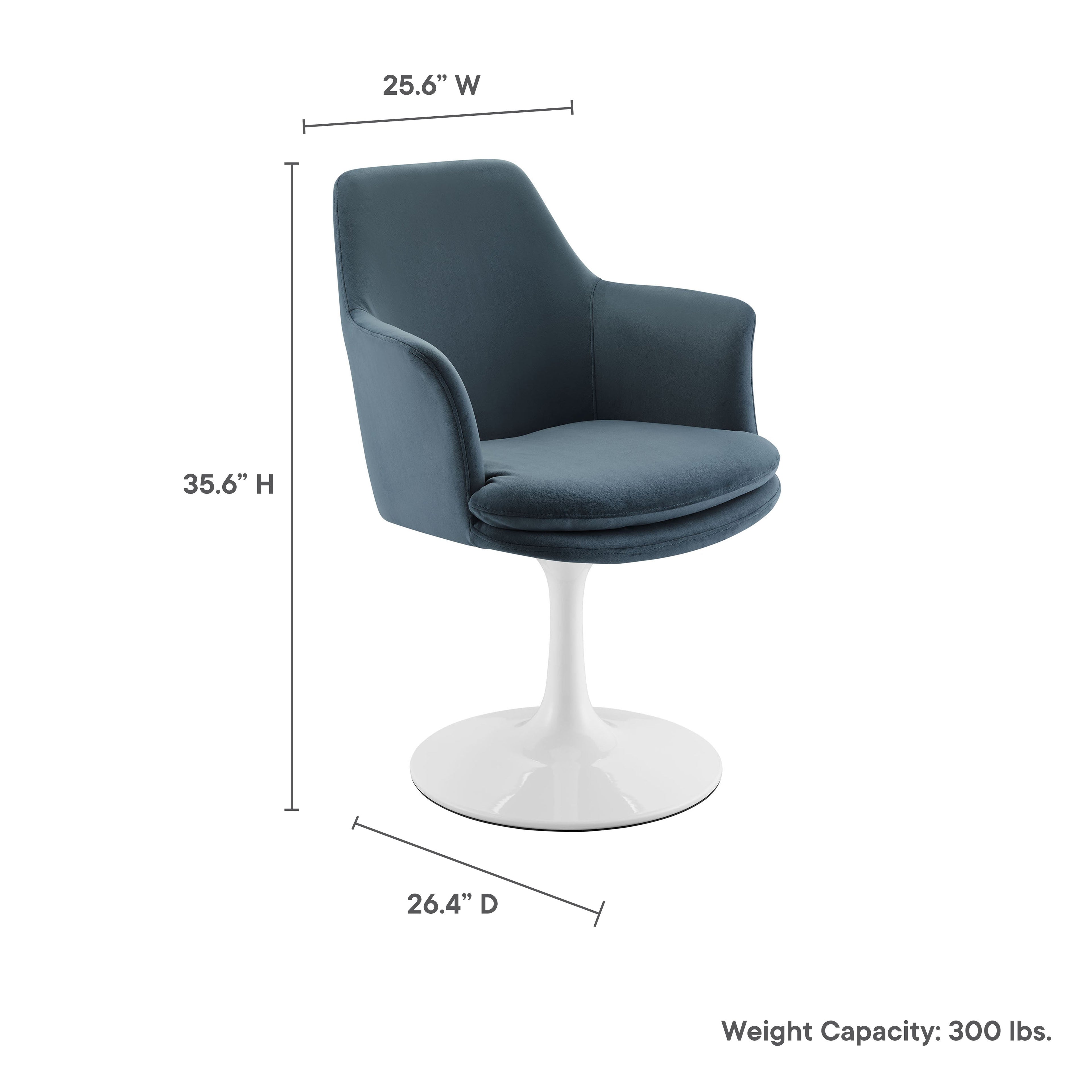Lippa Swivel Dining Armchair by Modway