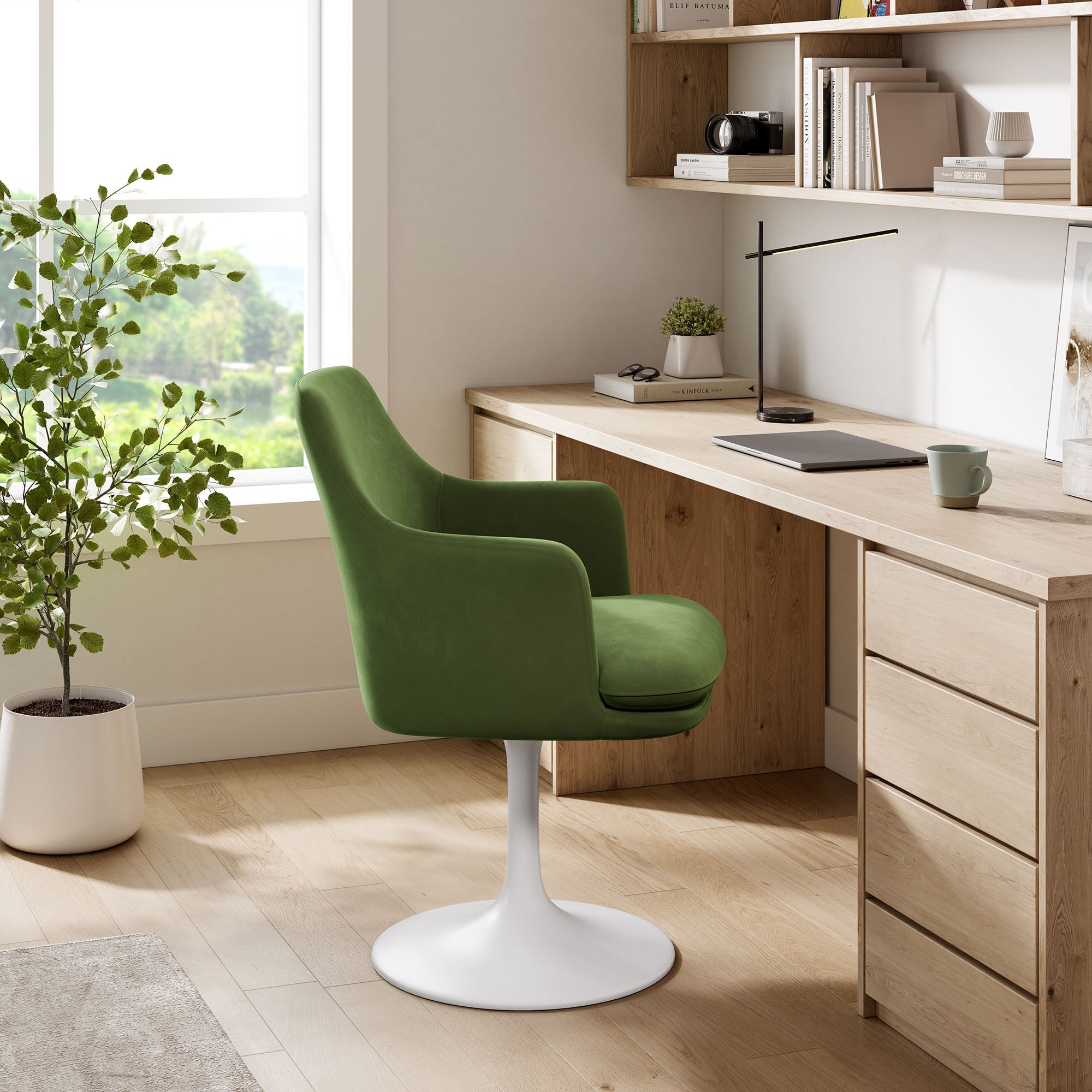 Lippa Swivel Dining Armchair by Modway