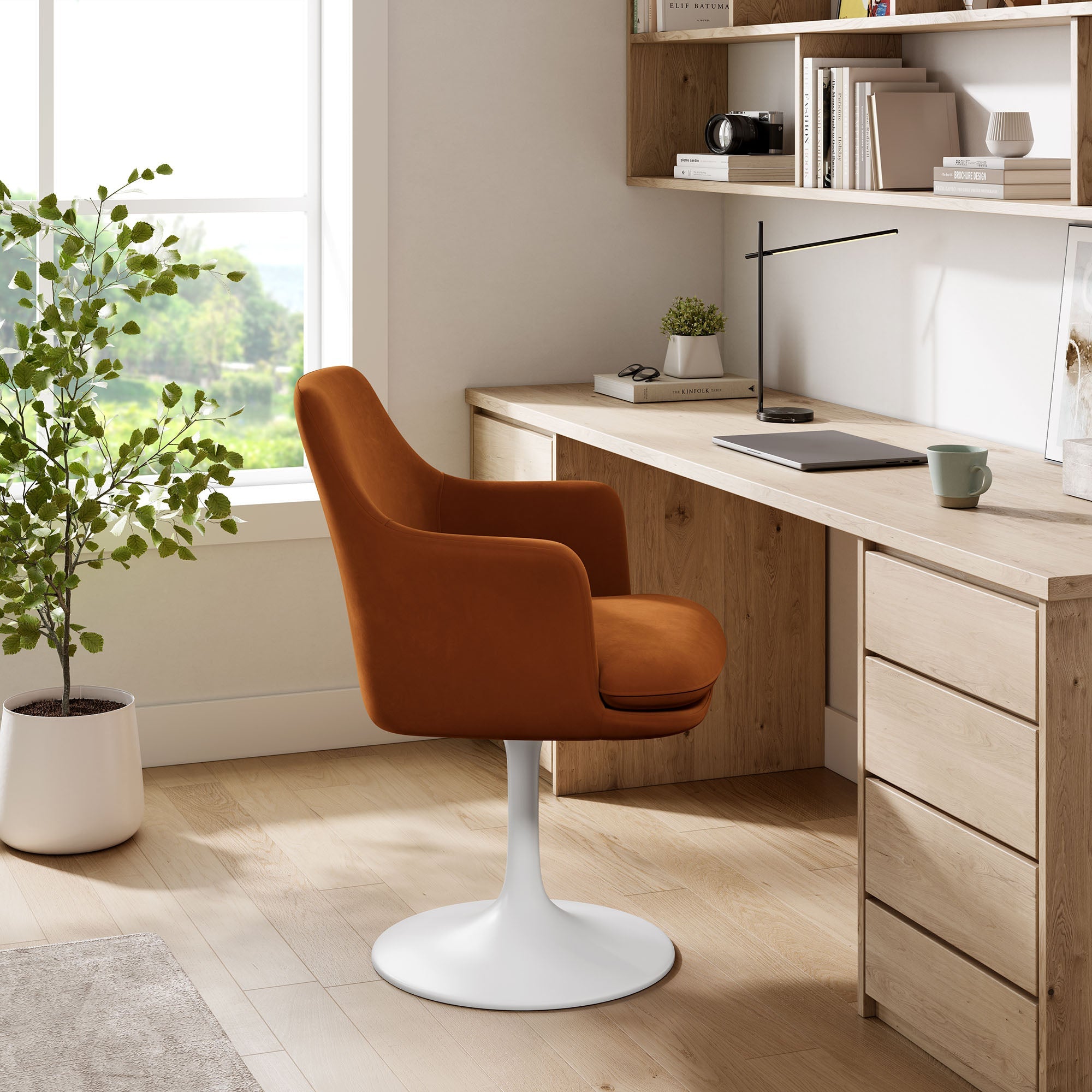 Lippa Swivel Dining Armchair by Modway