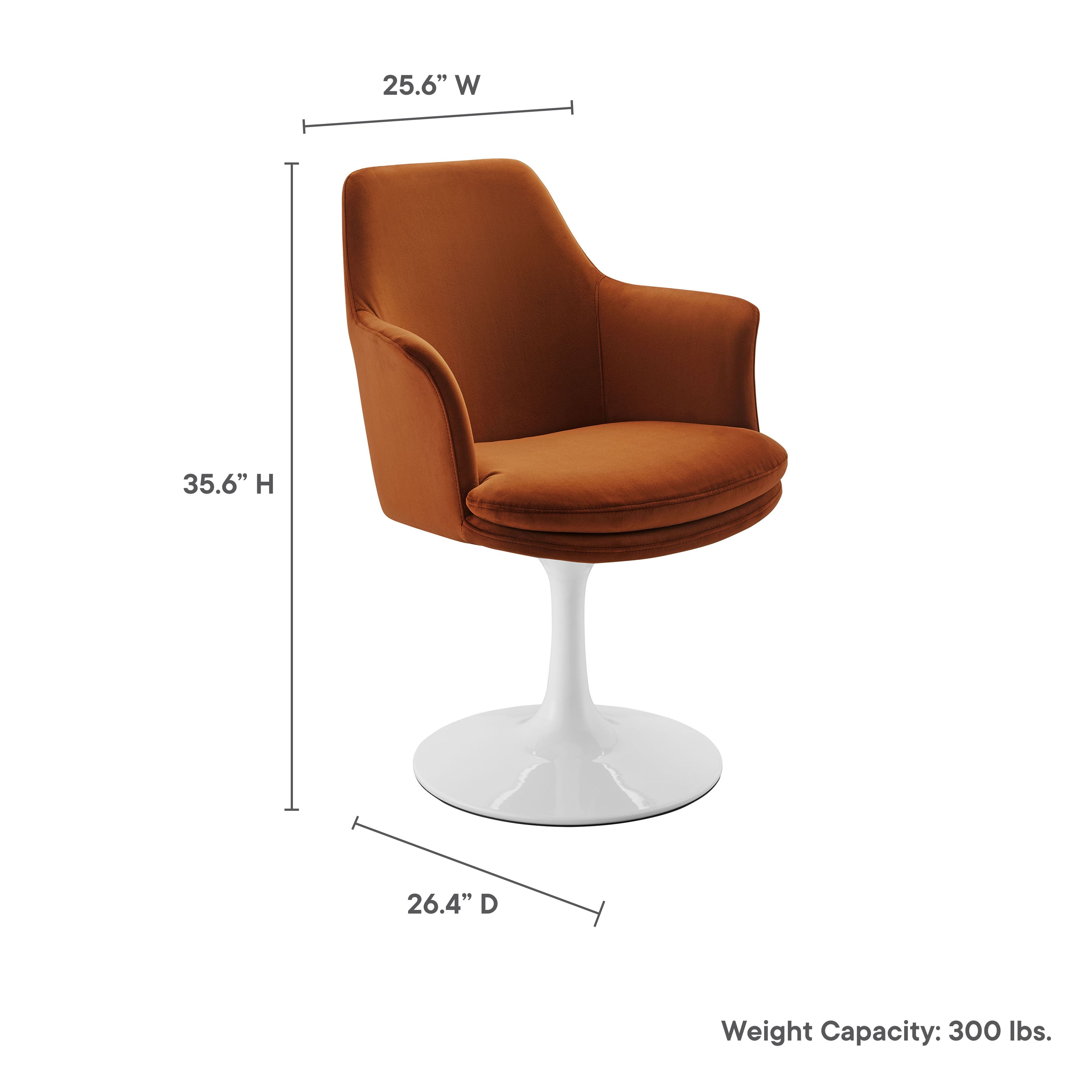 Lippa Swivel Dining Armchair by Modway