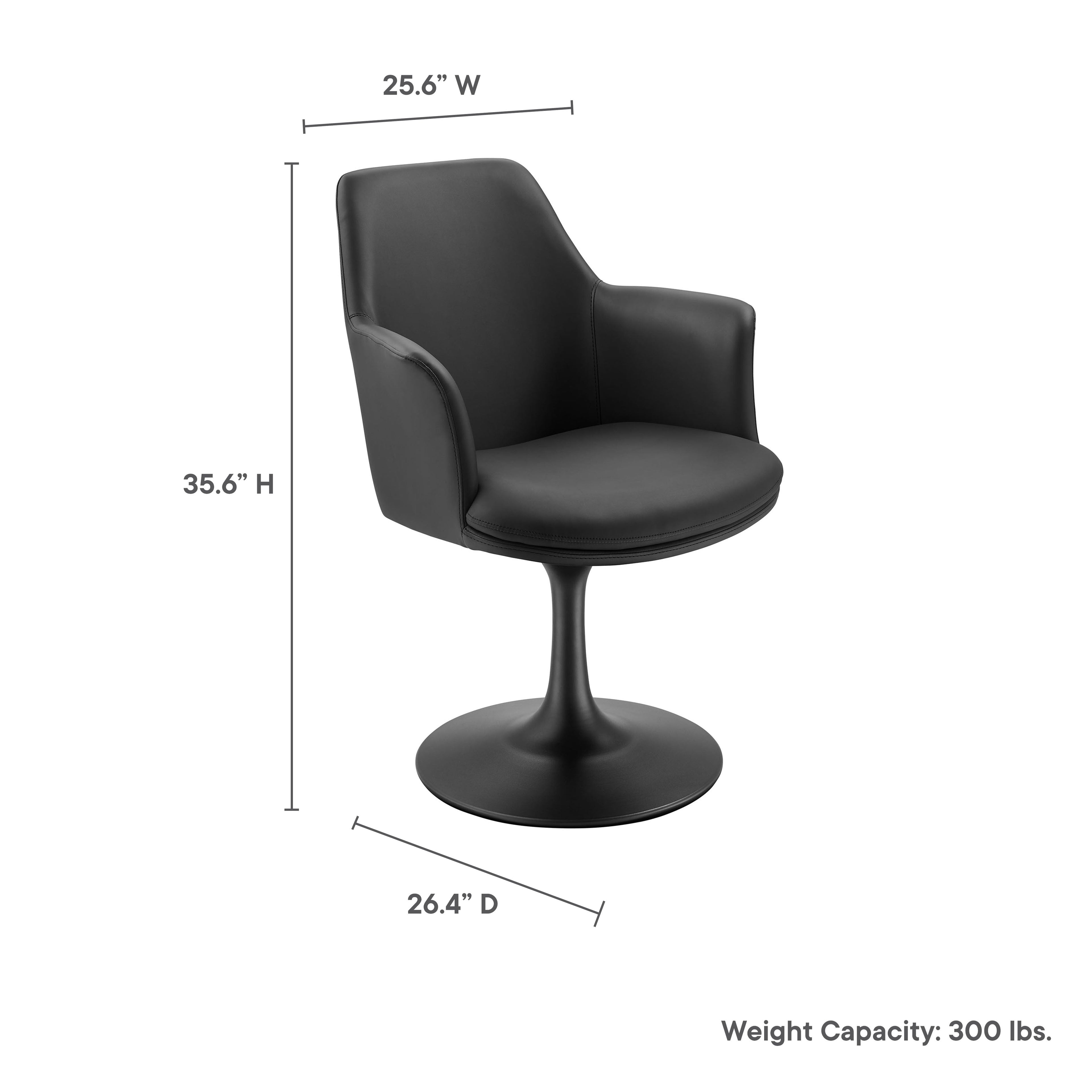 Lippa Swivel Dining Armchair by Modway