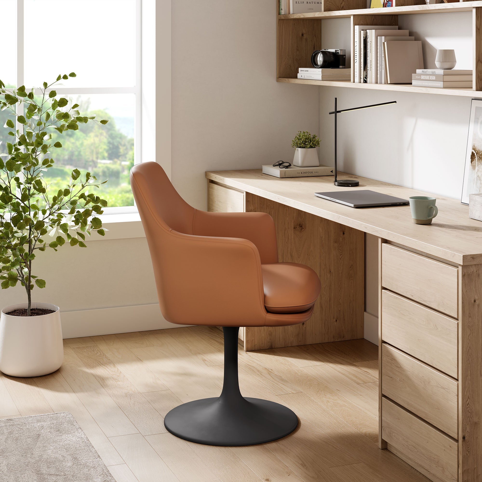 Lippa Swivel Dining Armchair by Modway