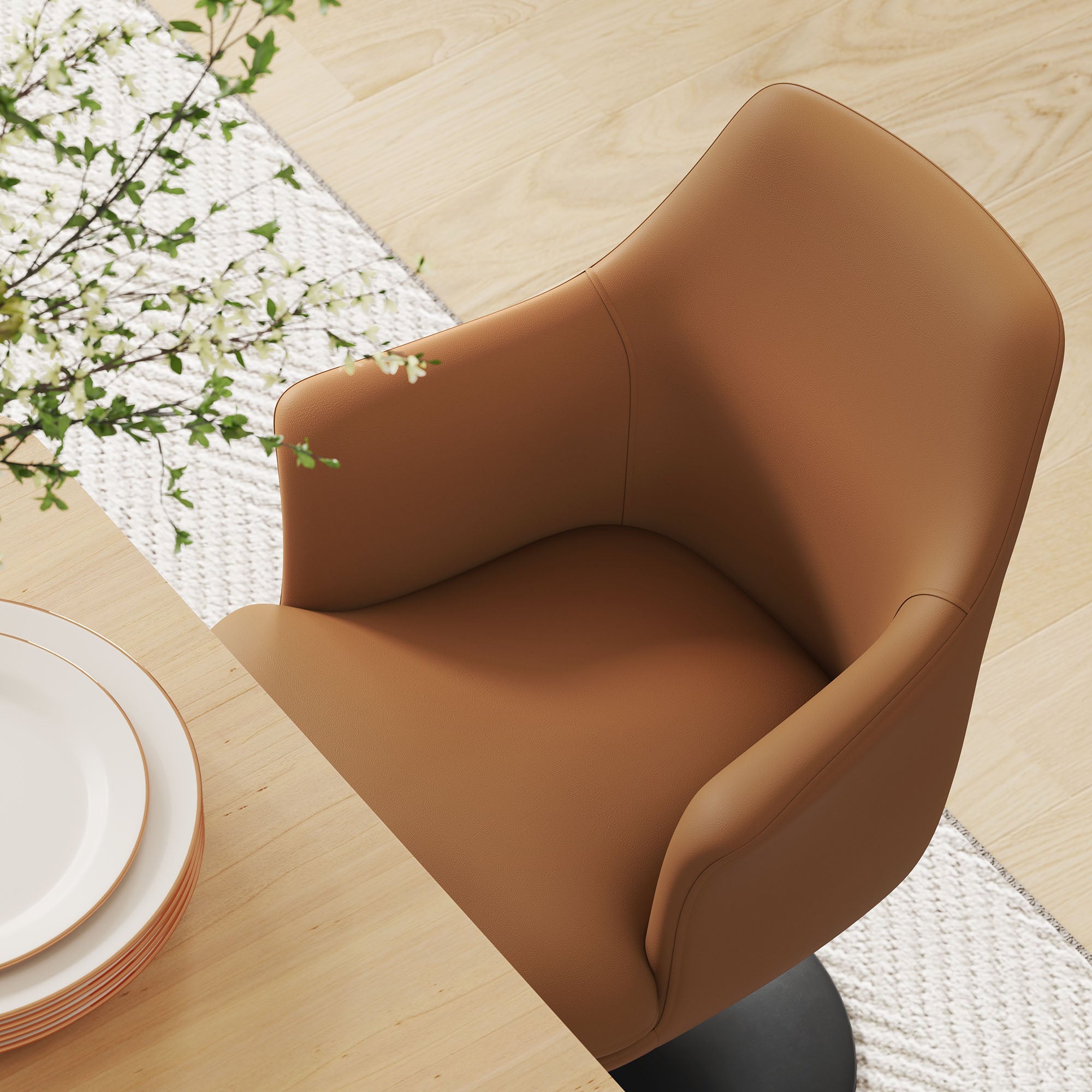 Lippa Swivel Dining Armchair by Modway