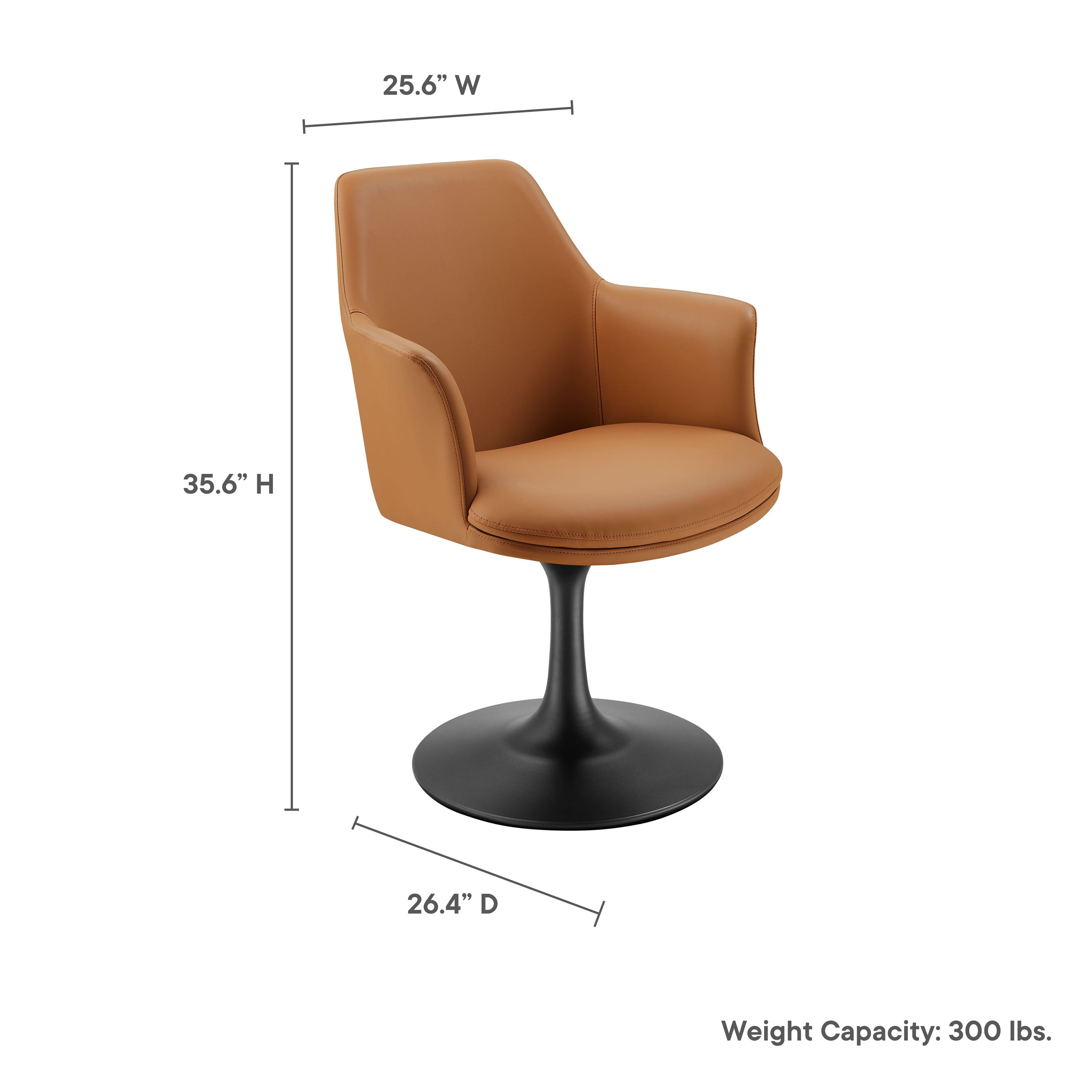 Lippa Swivel Dining Armchair by Modway
