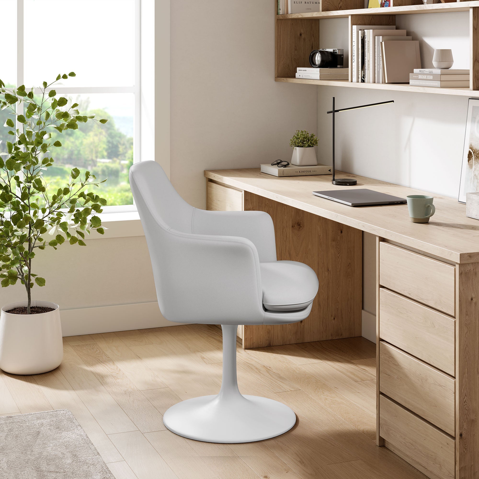 Lippa Swivel Dining Armchair by Modway