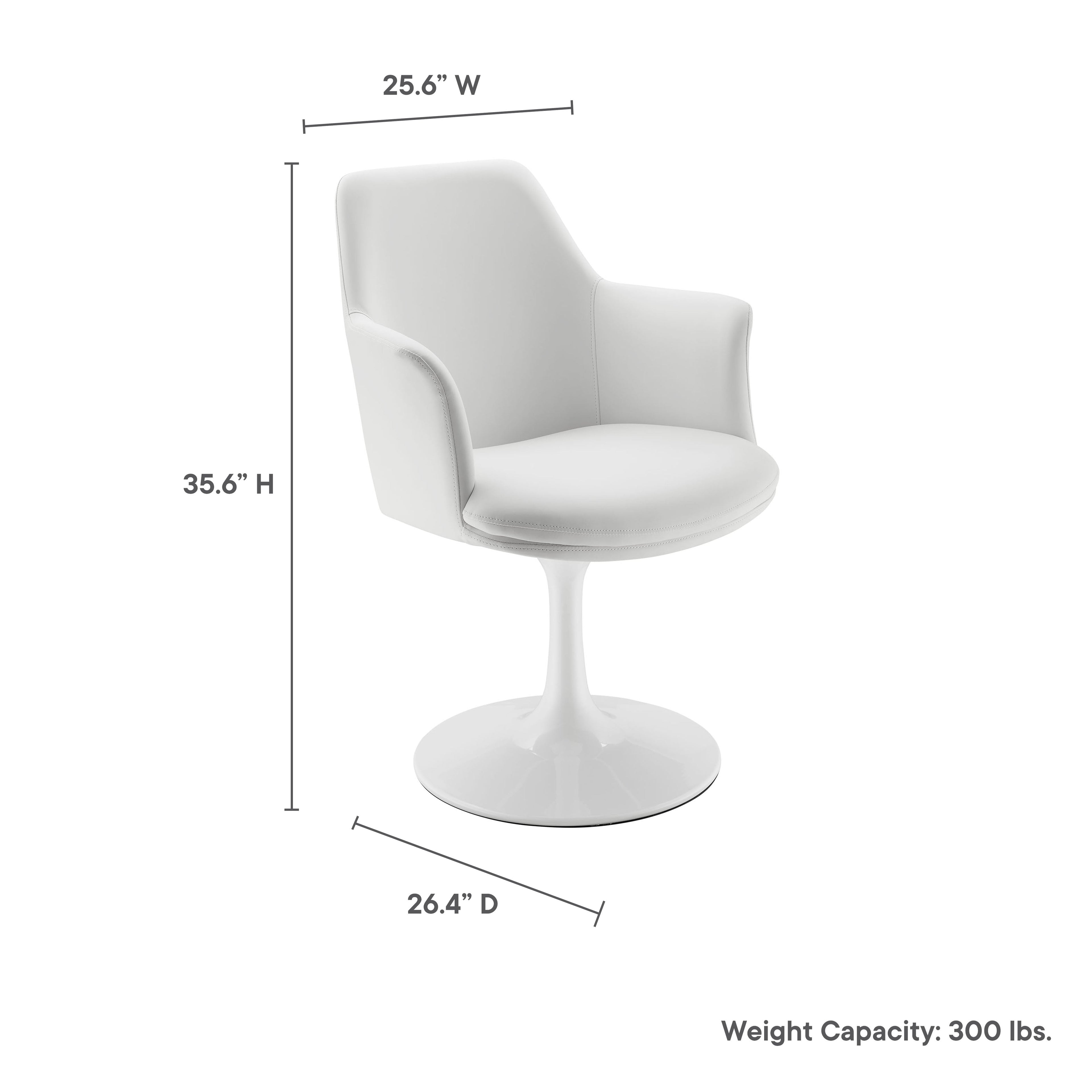 Lippa Swivel Dining Armchair by Modway