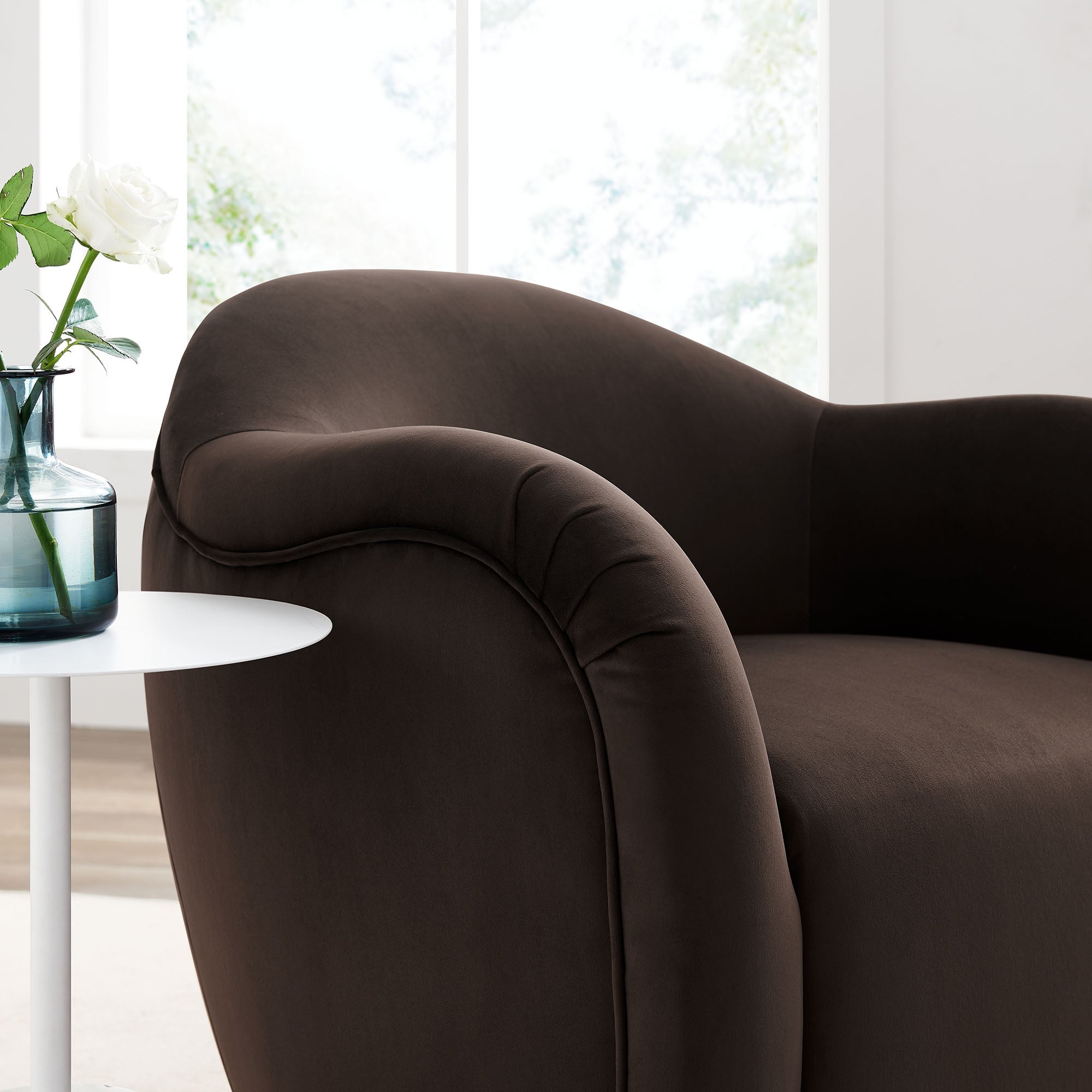 Compose Performance Velvet Swivel Armchair by Modway