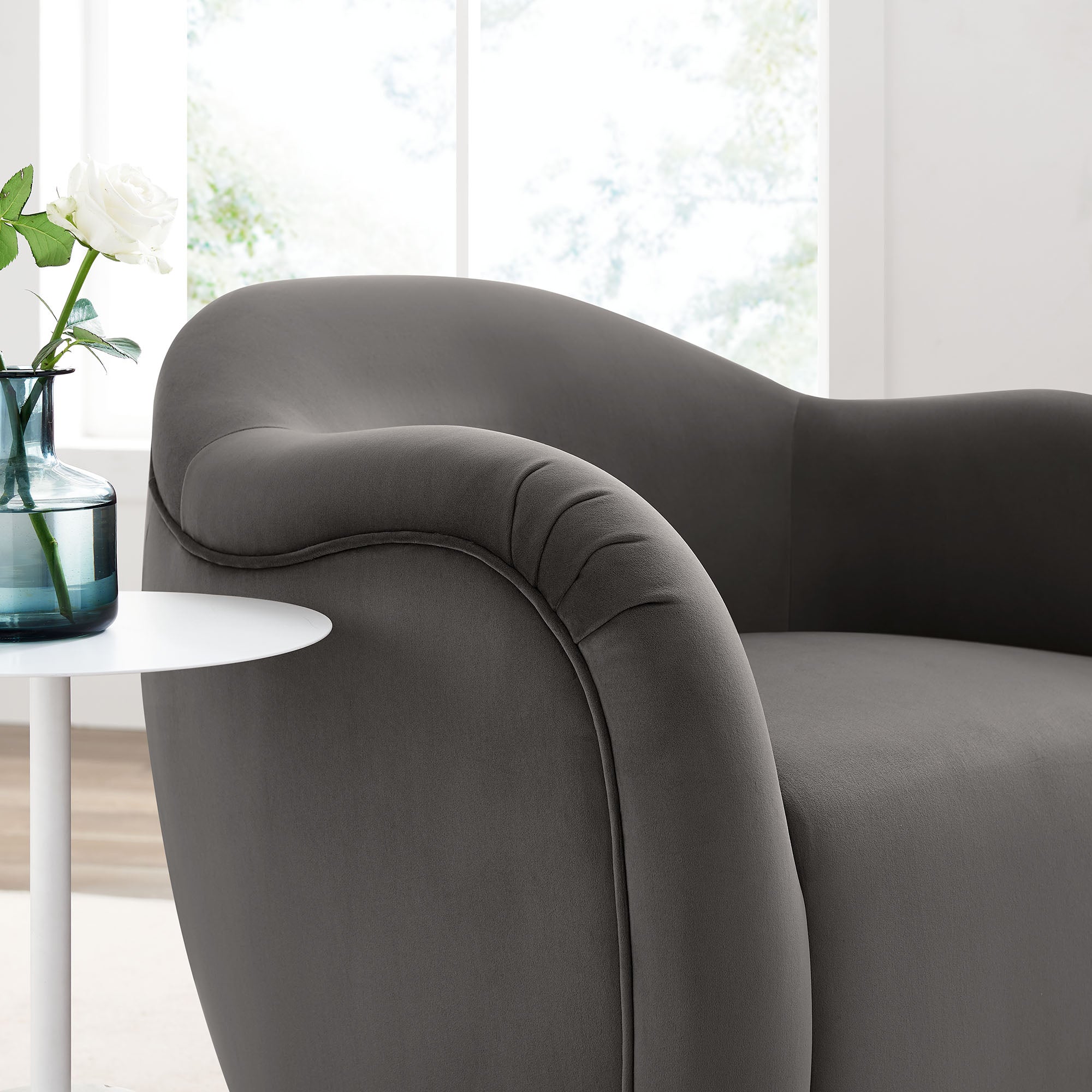 Compose Performance Velvet Swivel Armchair by Modway