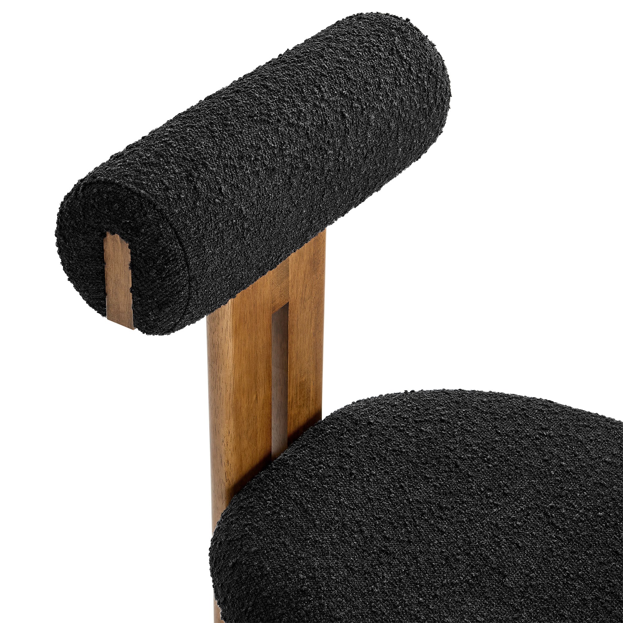 Torian Boucle Fabric Dining Chair Set of 2 by Modway