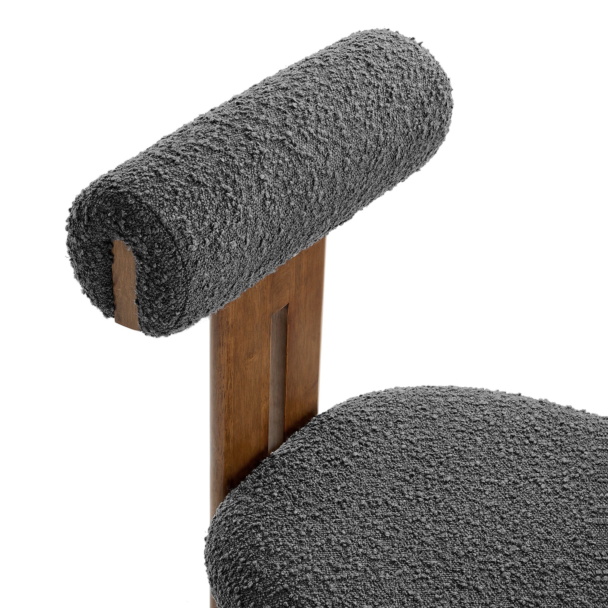 Torian Boucle Fabric Dining Chair Set of 2 by Modway