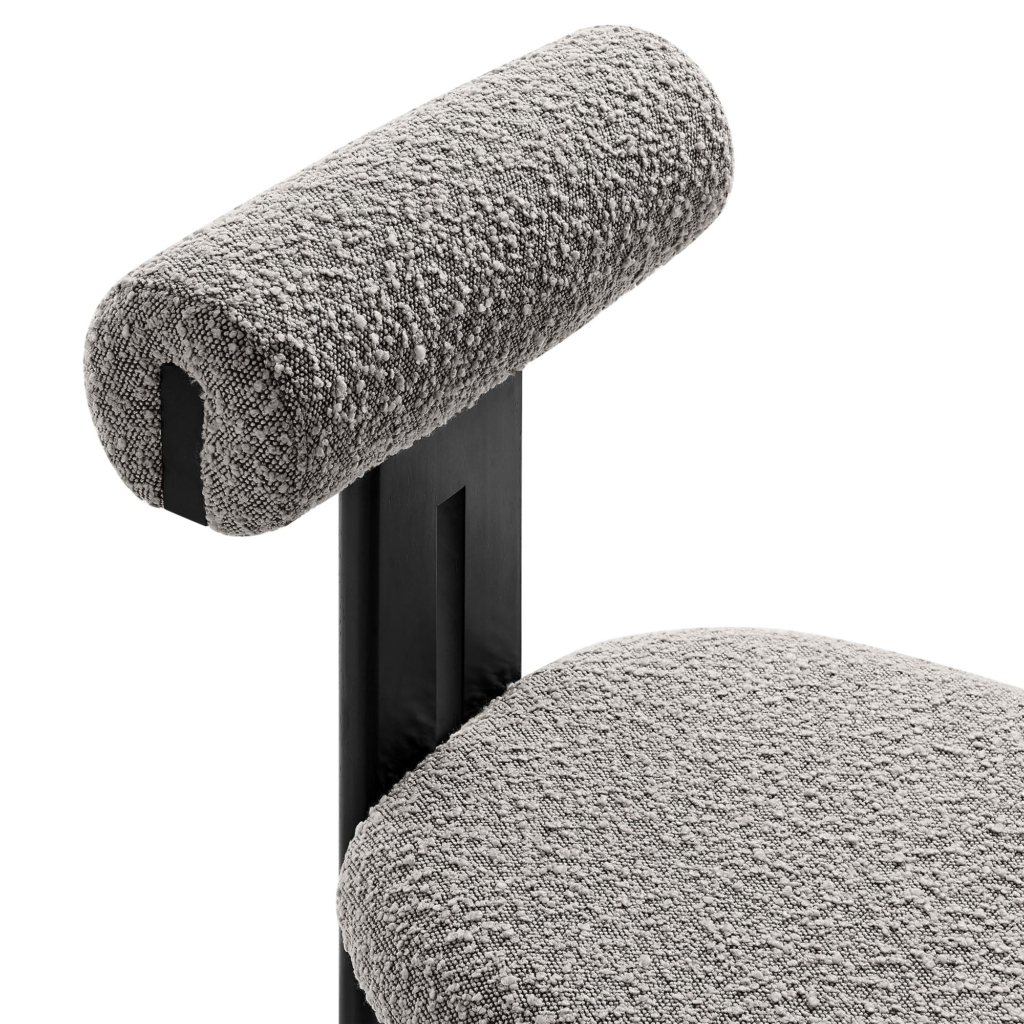 Torian Boucle Fabric Dining Chair Set of 2 by Modway