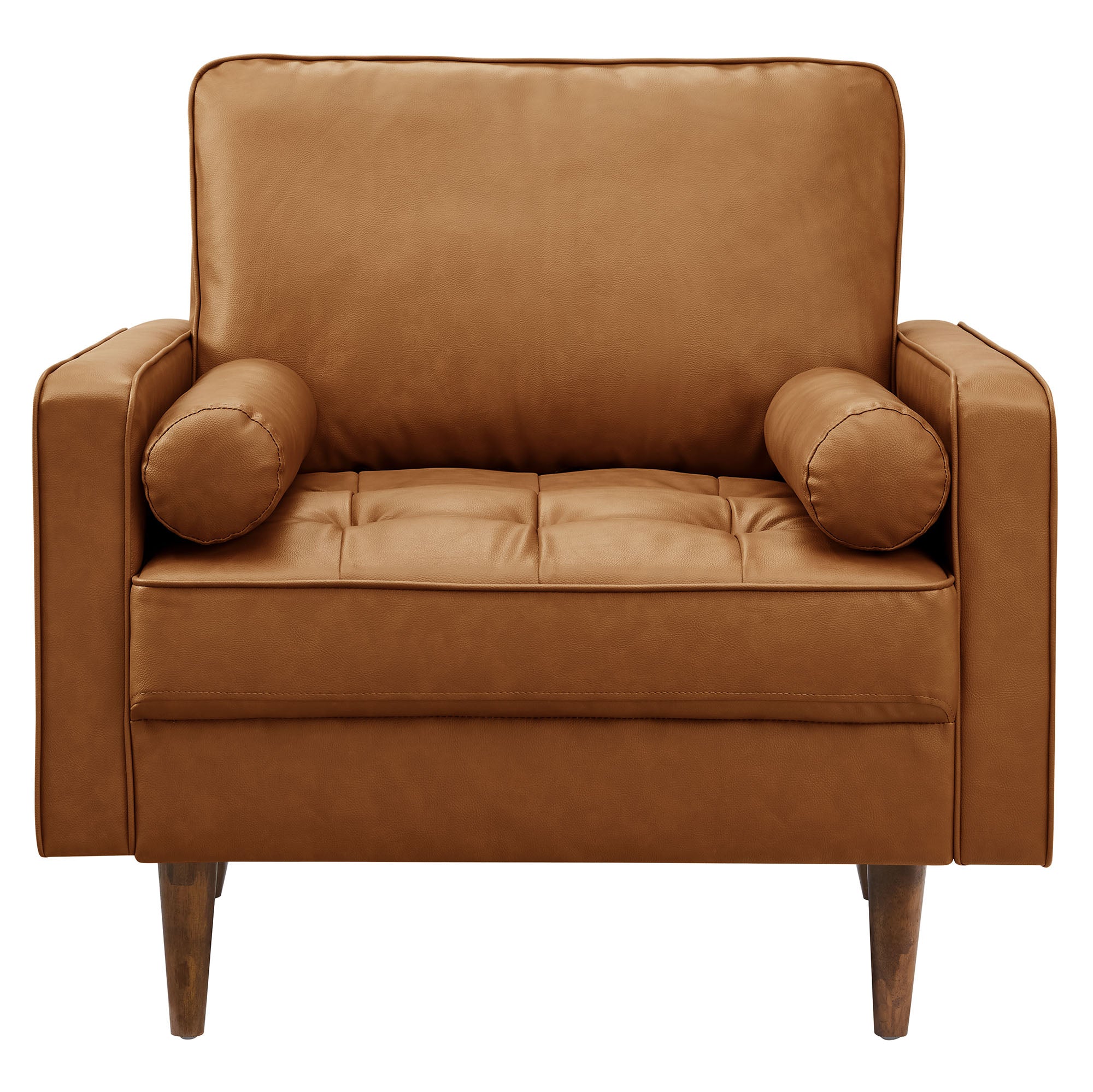 Valour Tufted Vegan Leather Accent Armchair by Modway