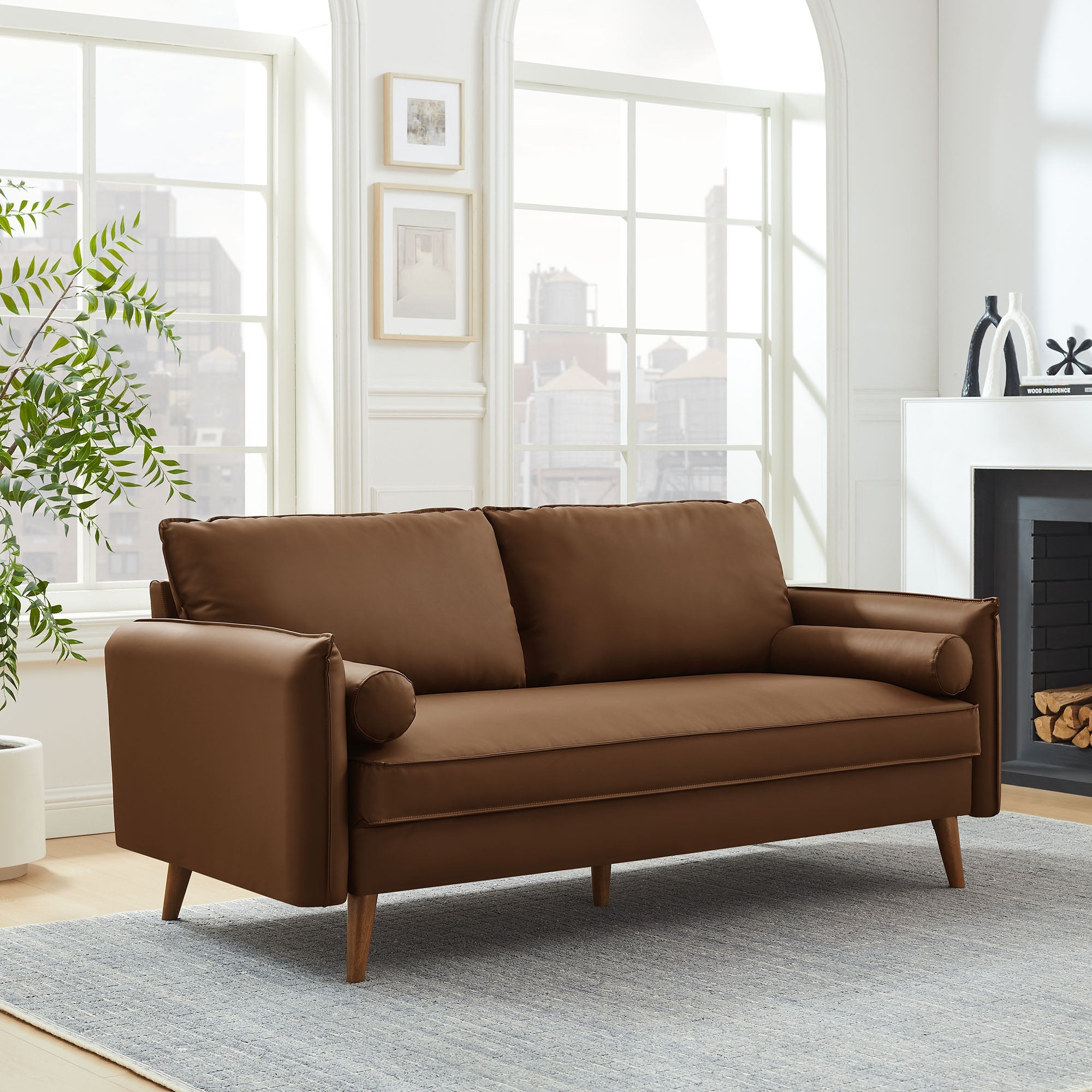 Revive Upholstered Vegan Leather Sofa by Modway