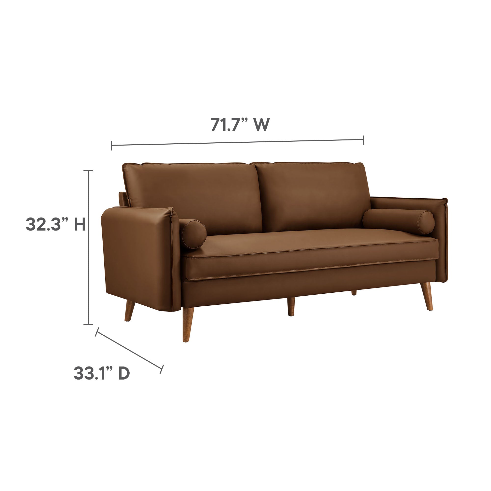 Revive Upholstered Vegan Leather Sofa by Modway