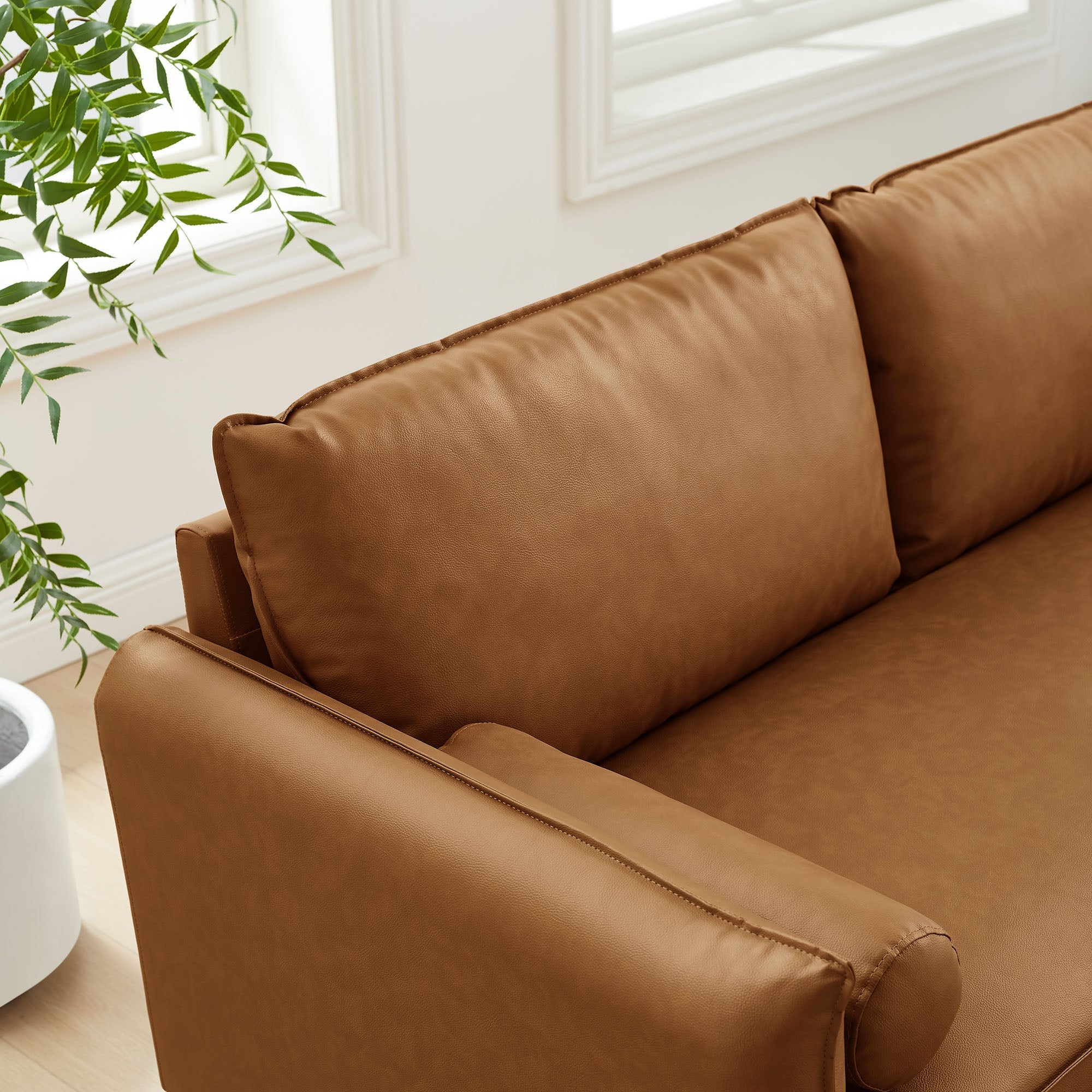 Revive Upholstered Vegan Leather Sofa by Modway
