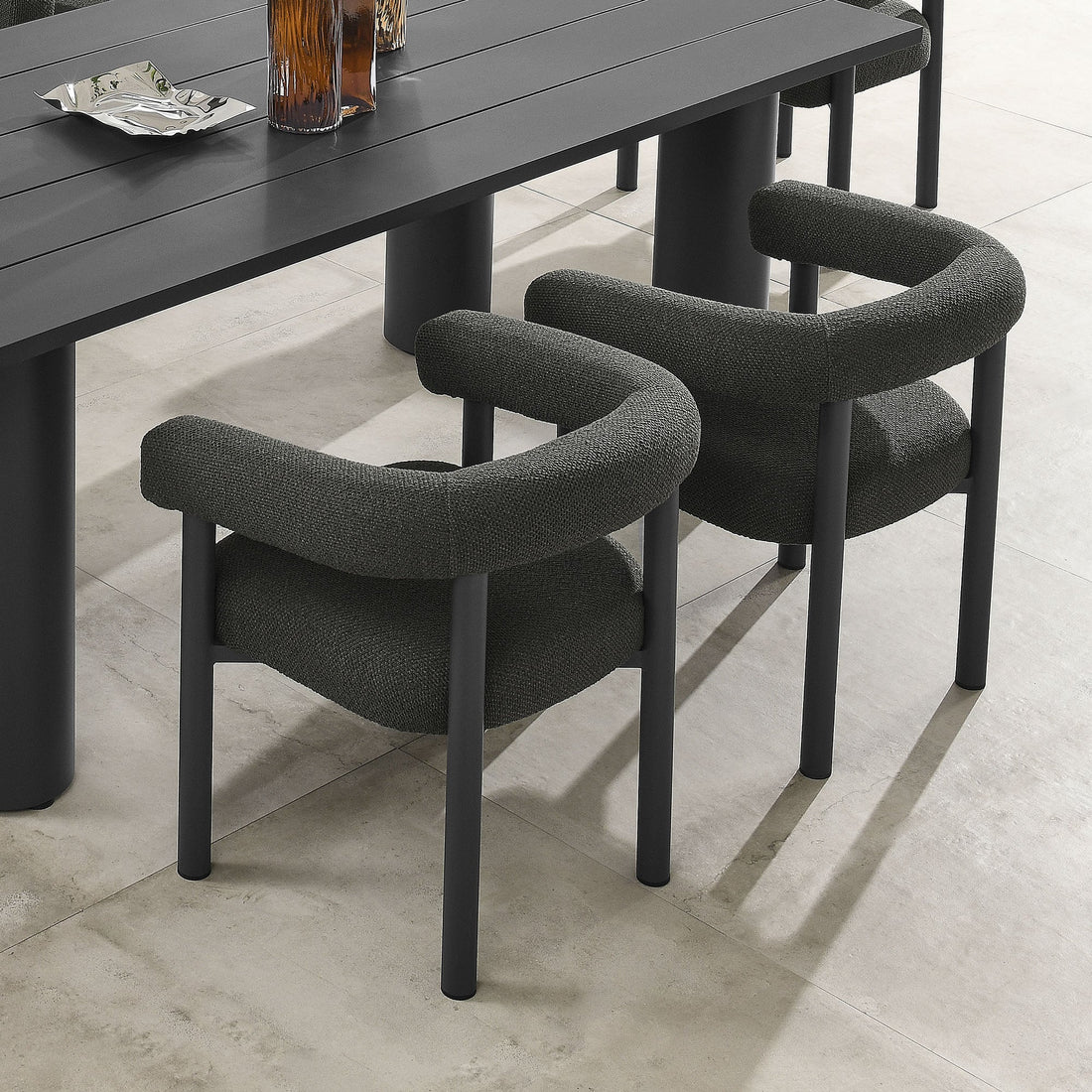 Nautica Outdoor Patio Aluminum Dining Armchairs Set of 2 by Modway