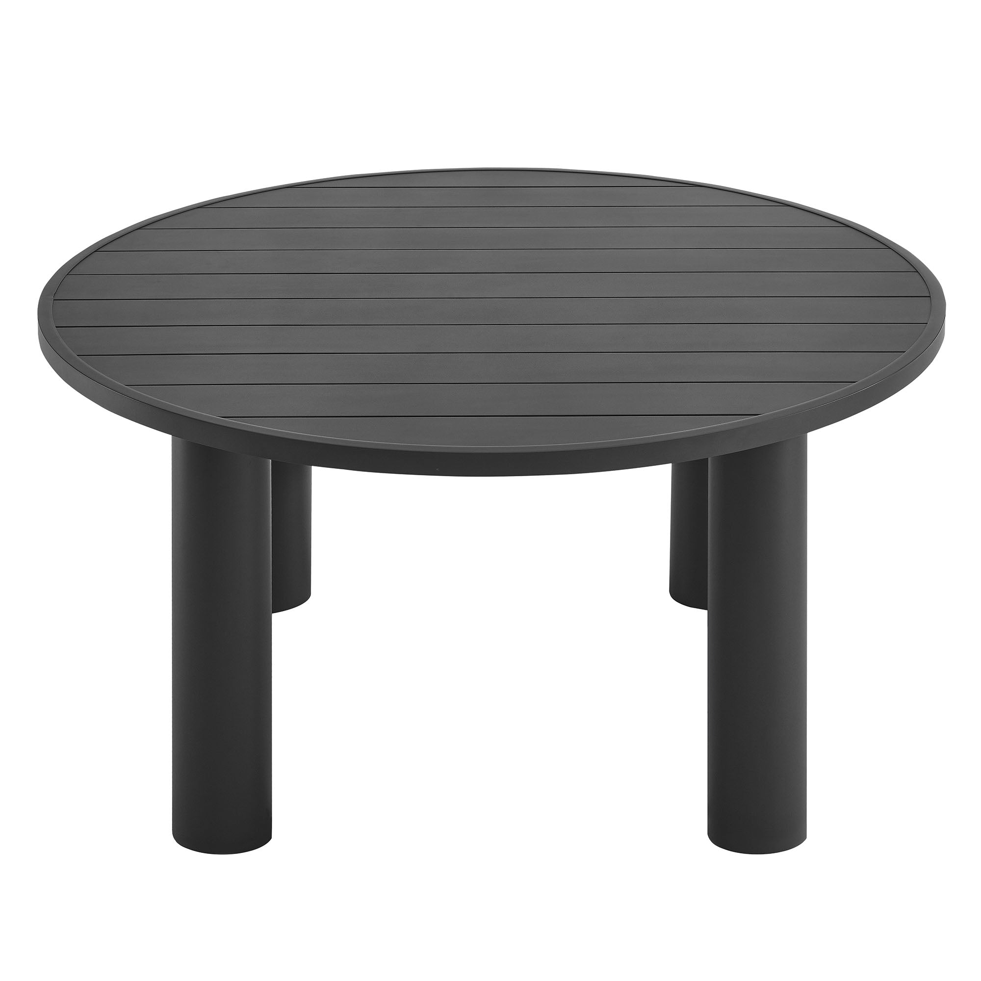 Nautica Outdoor Patio 60" Round Aluminum Dining Table by Modway