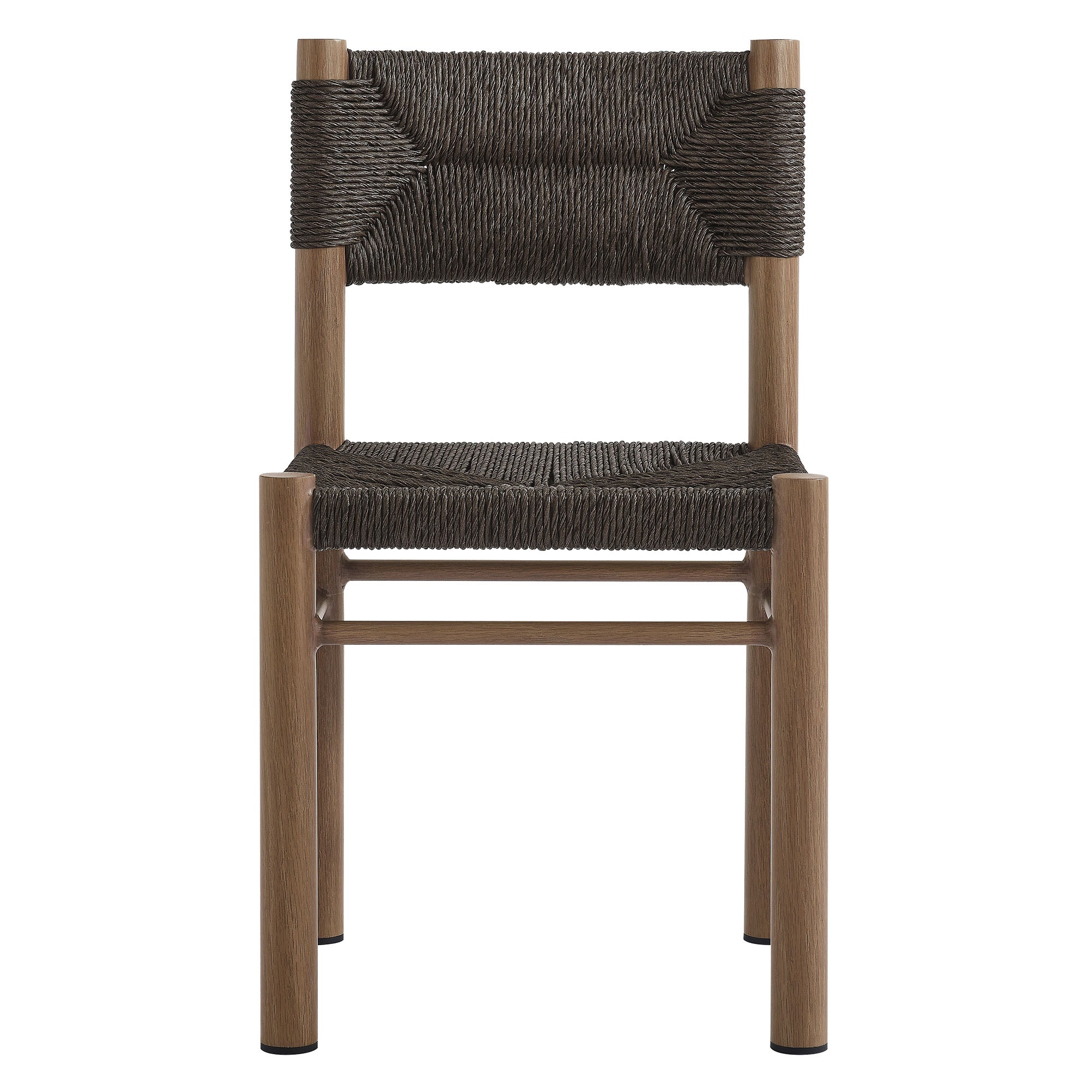 Parkland 7-Piece Rectangular Outdoor Patio Rattan and Aluminum Dining Table and Chairs Set by Modway