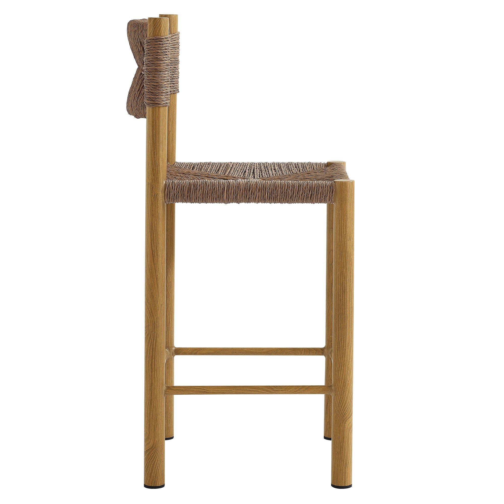 Parkland Outdoor Patio Rattan and Aluminum Counter Stools Set of 2 by Modway