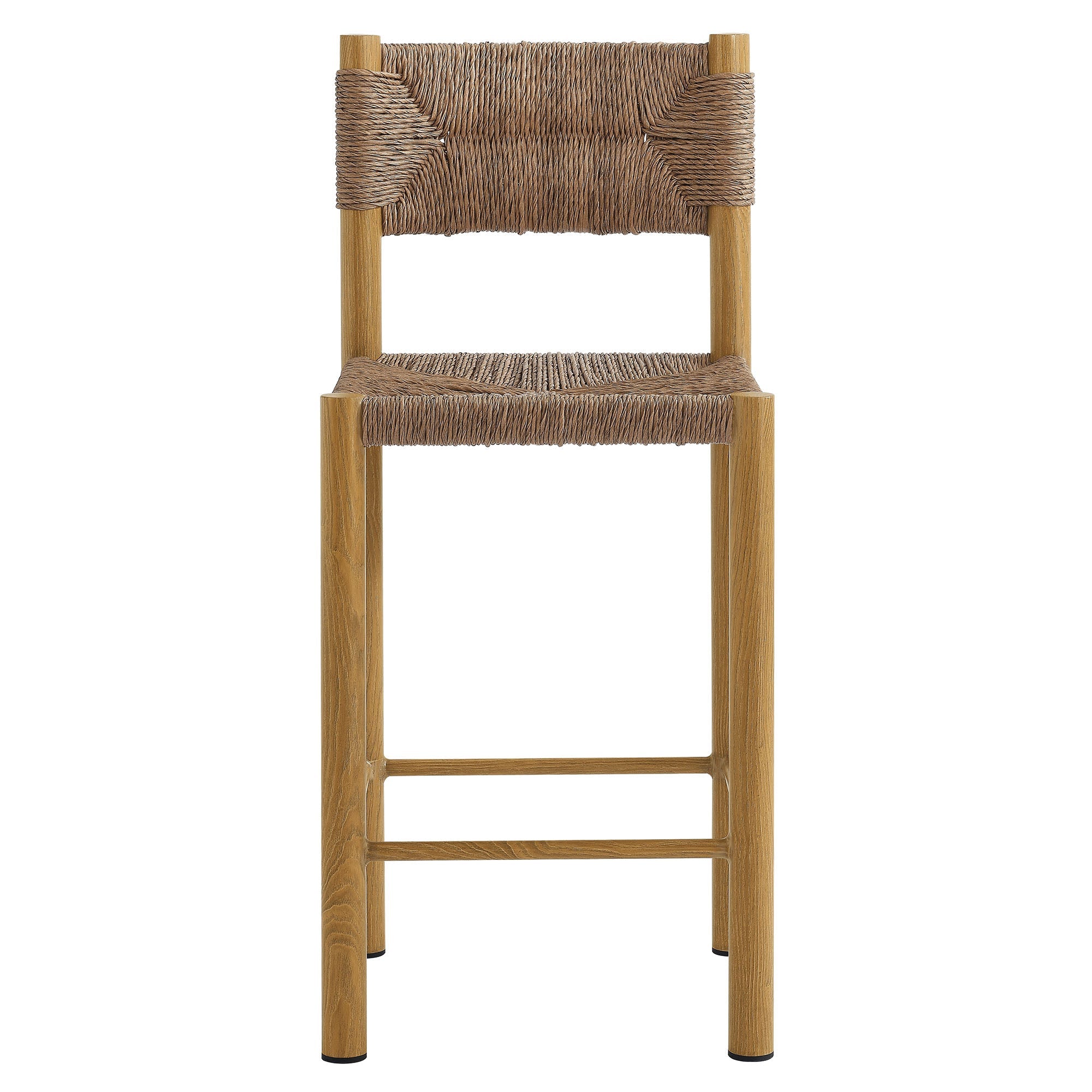 Parkland Outdoor Patio Rattan and Aluminum Counter Stools Set of 2 by Modway