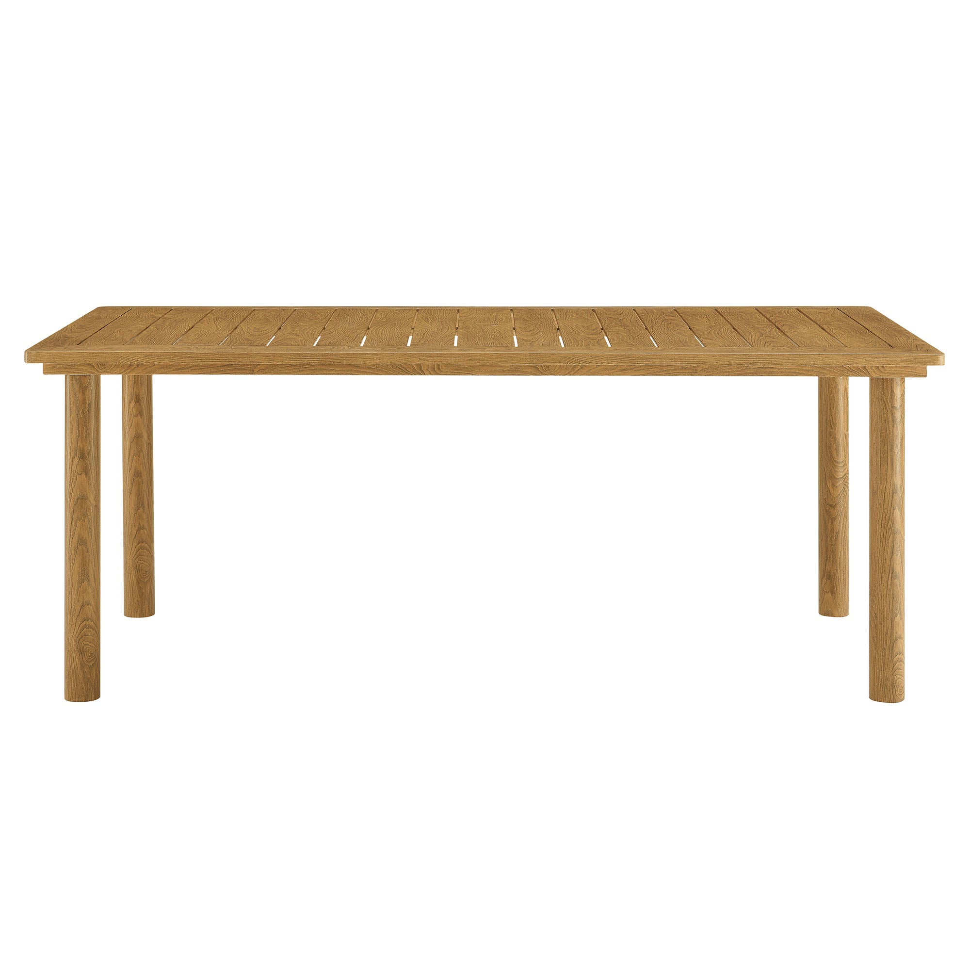 Parkland 76" Outdoor Patio Aluminum Dining Table by Modway