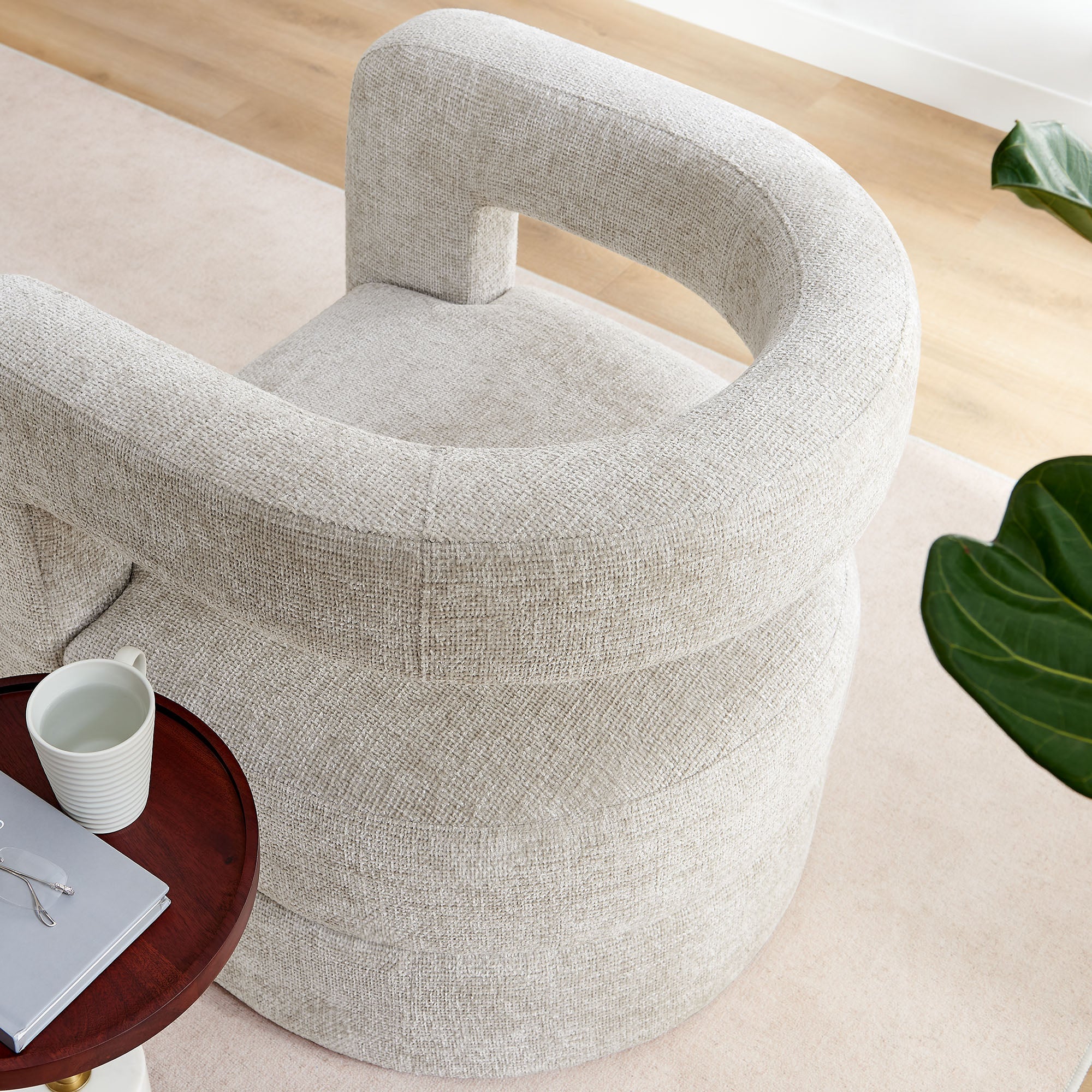 Jaylin Upholstered Chenille Accent Chair by Modway