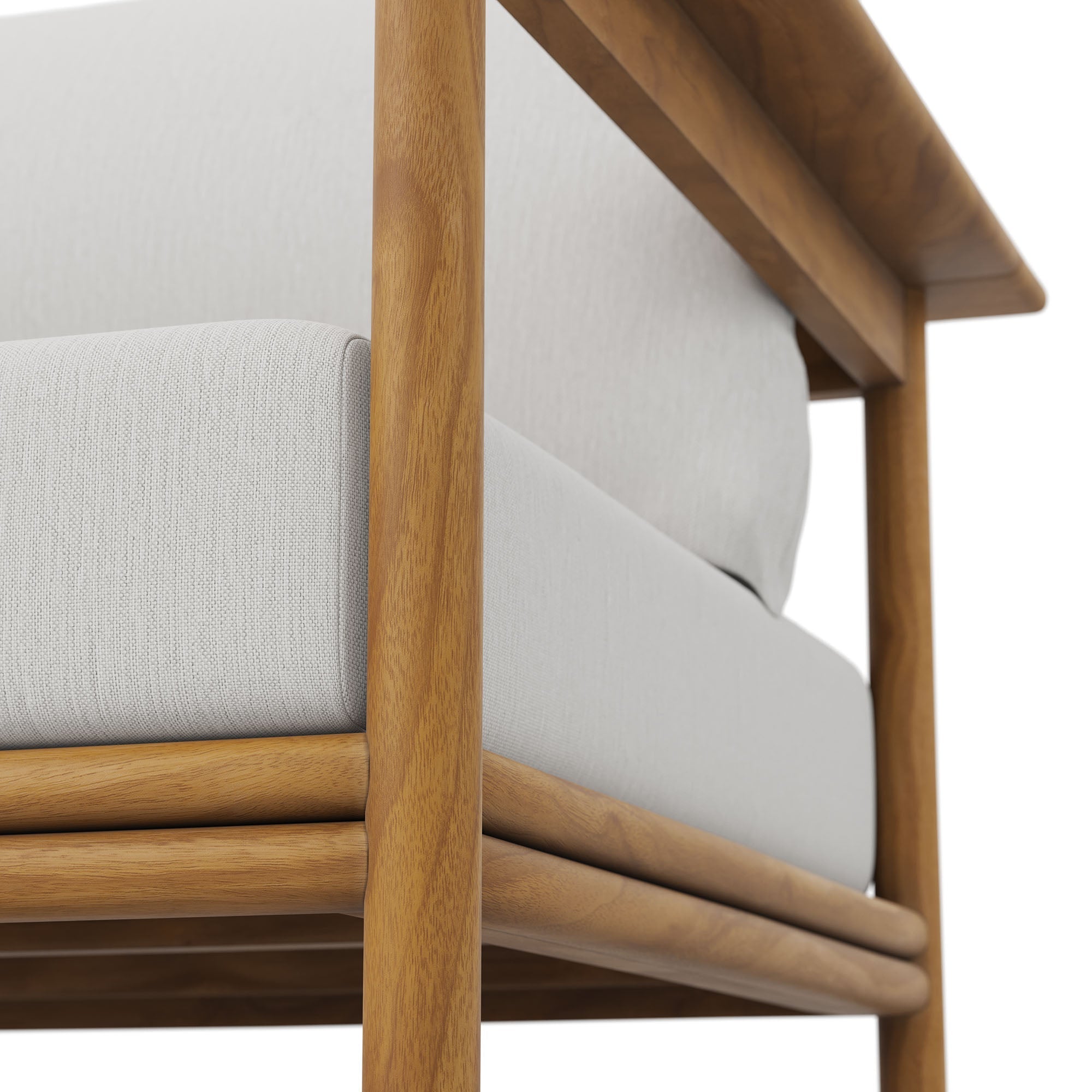 Wren Outdoor Patio Teak Wood Armchair Set of 2 by Modway