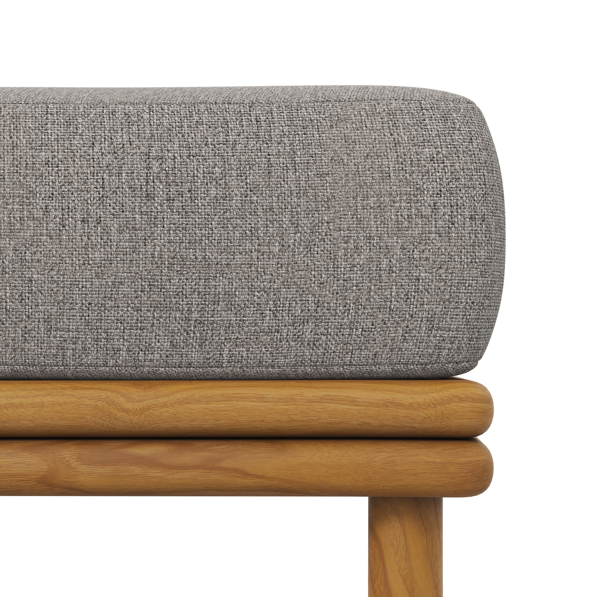 Wren Outdoor Patio Teak Wood Ottoman by Modway