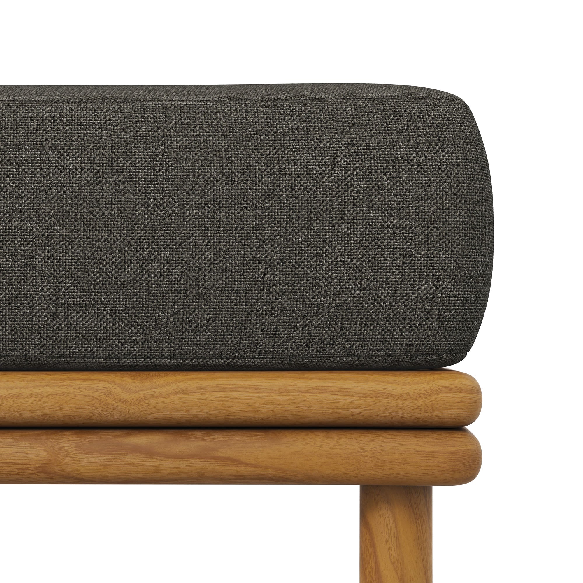 Wren Outdoor Patio Teak Wood Ottoman by Modway