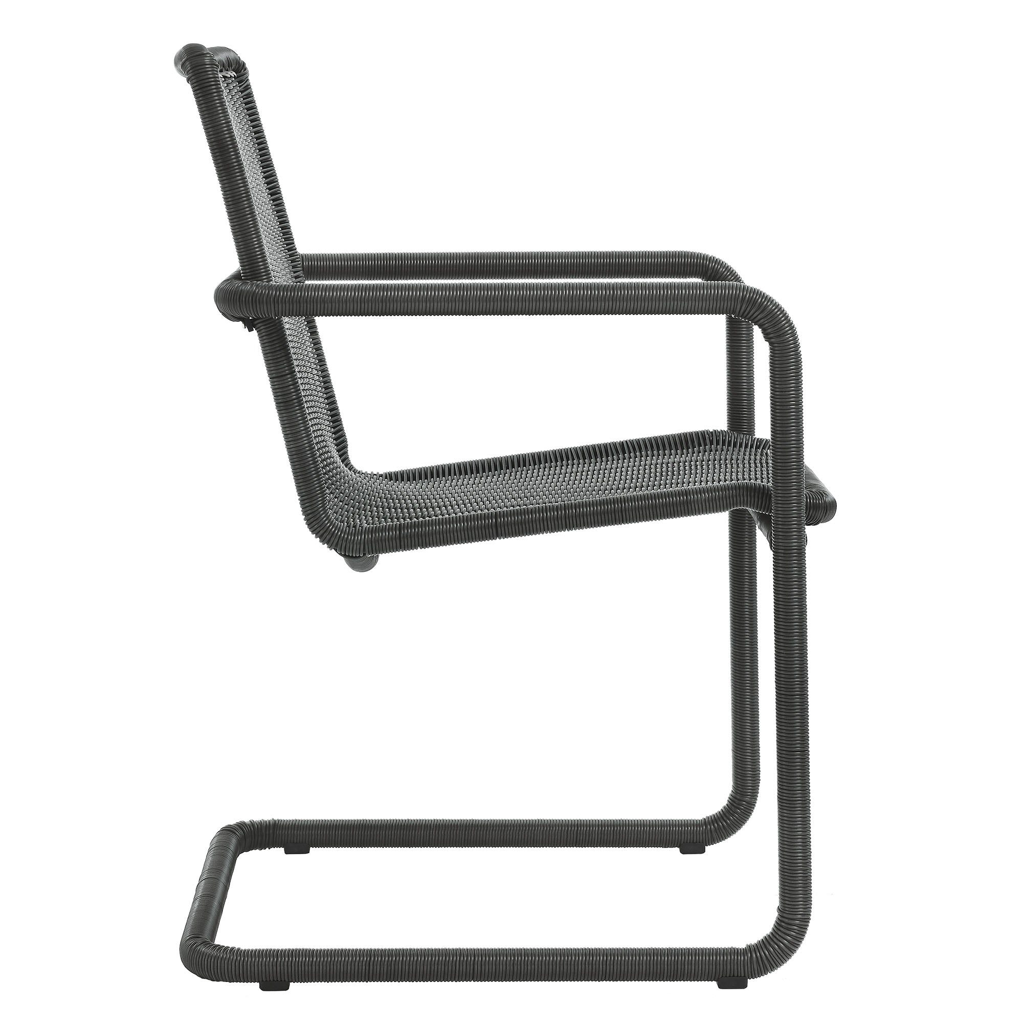 Abacus Outdoor Patio Wicker Dining Chairs Set of 2 by Modway