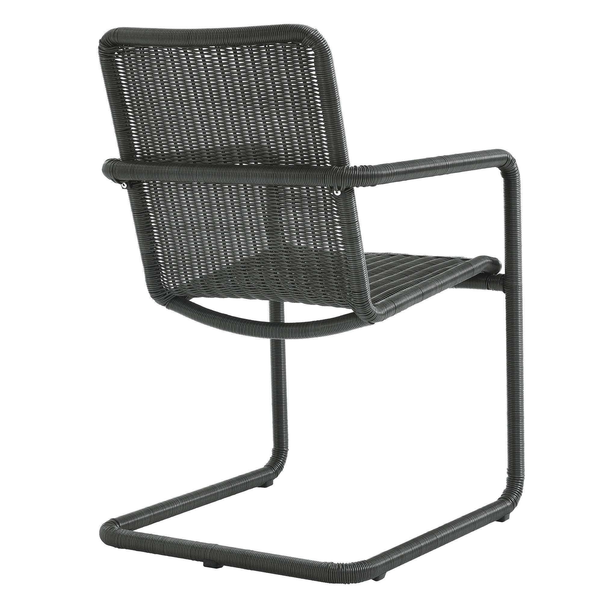 Abacus Outdoor Patio Wicker Dining Chairs Set of 2 by Modway