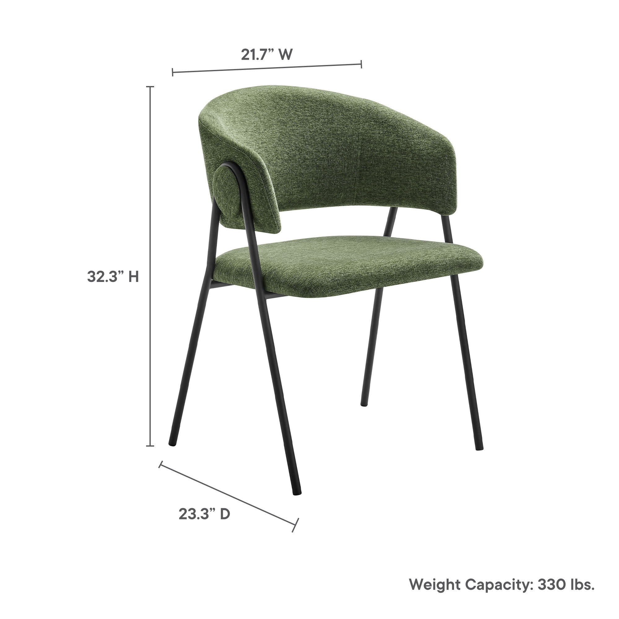 Nella Dining Chair Set of 2 by Modway