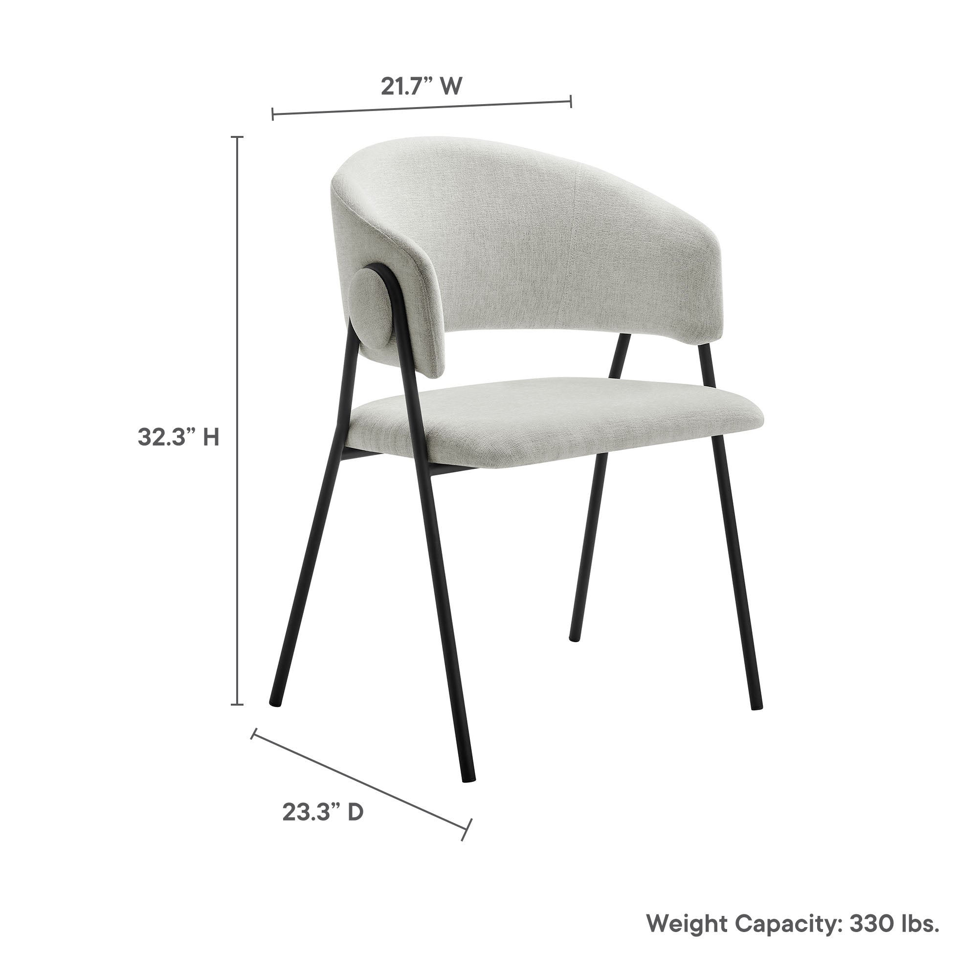 Nella Dining Chair Set of 2 by Modway