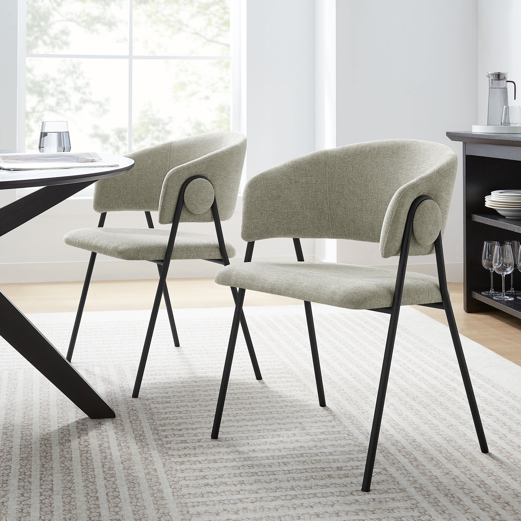 Nella Dining Chair Set of 2 by Modway