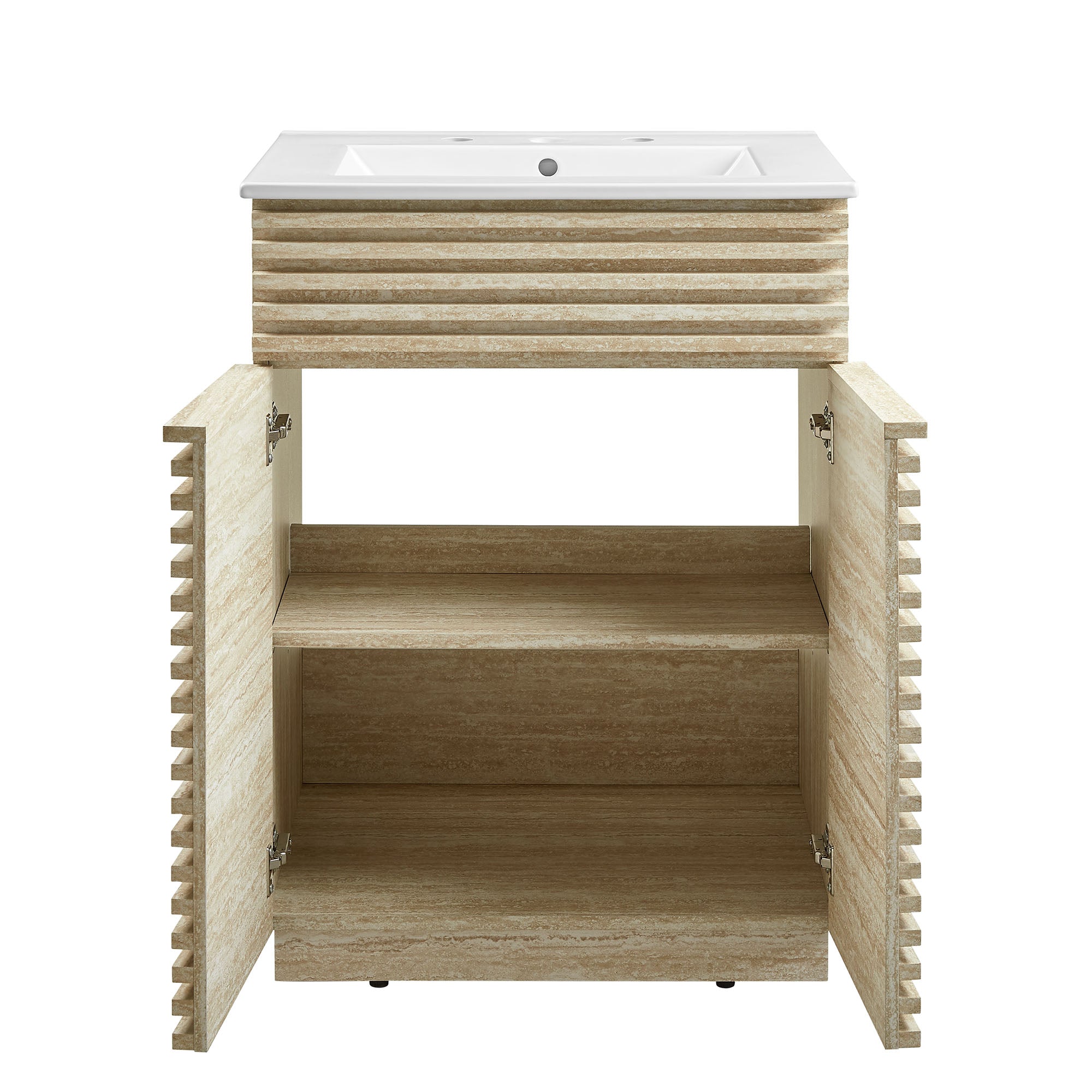 Render 18" and 24" Bathroom Vanities with White Basin Included by Modway