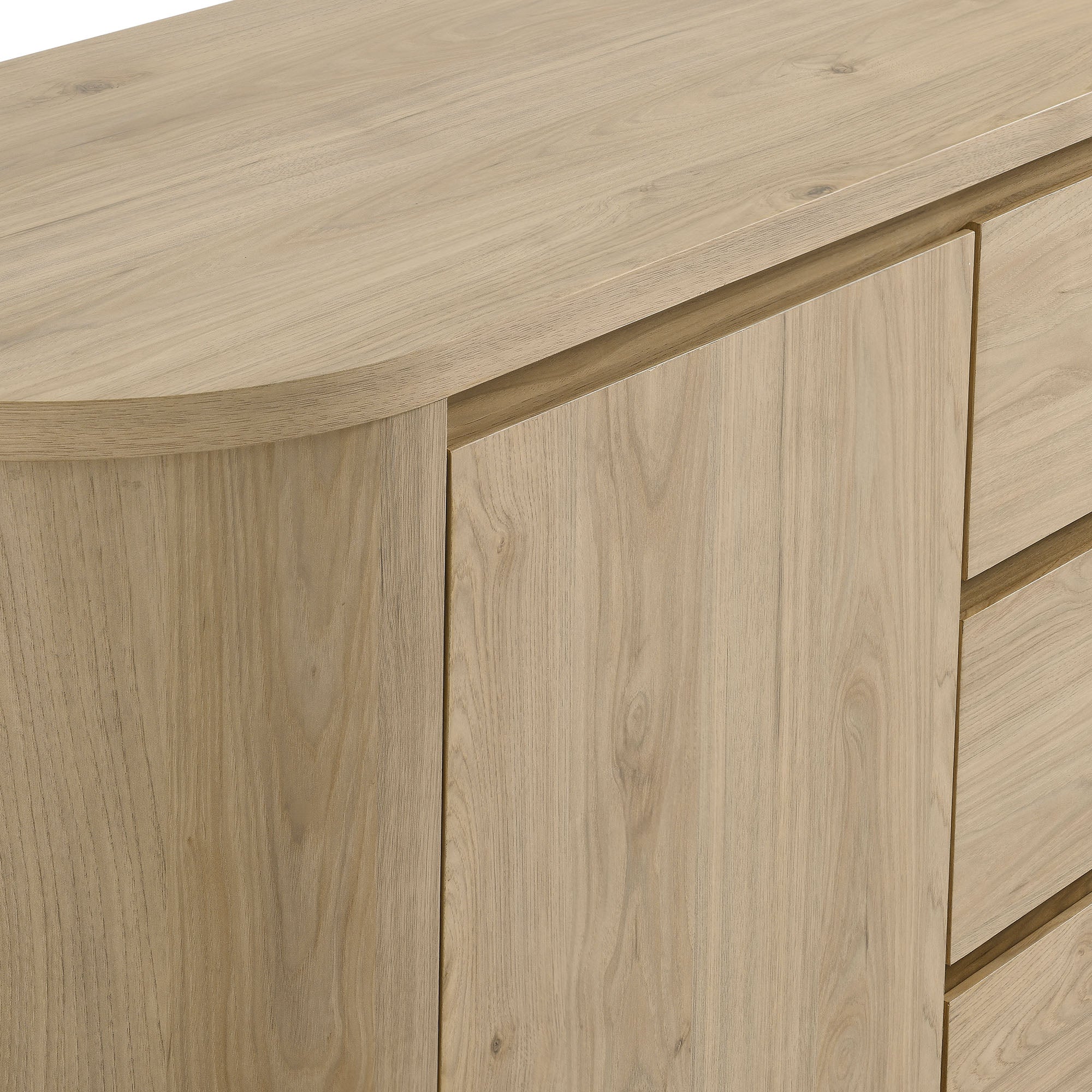 Duval 71" Rounded Sideboard Storage Cabinet by Modway