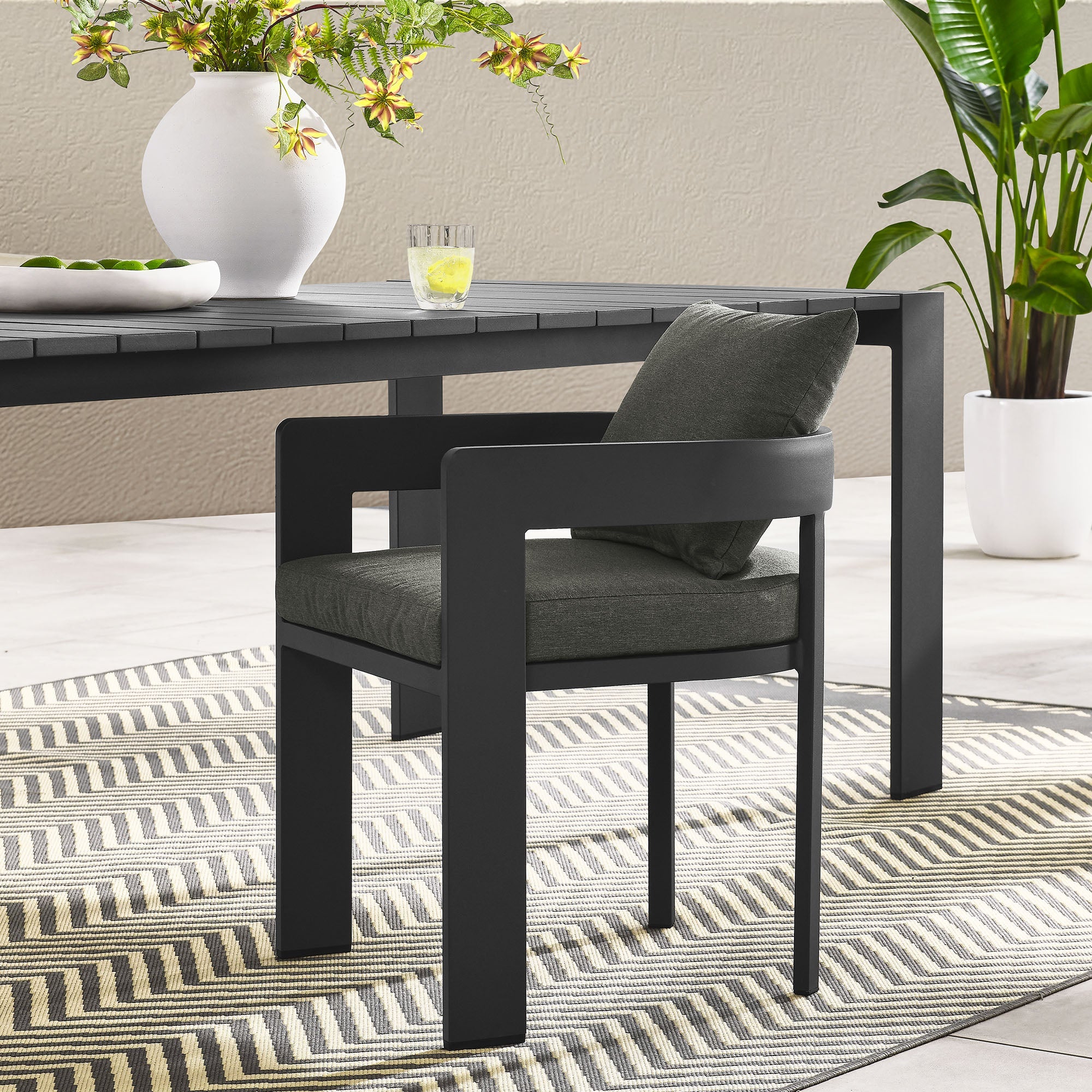 Tahoe Outdoor Patio Aluminum Dining Chair by Modway