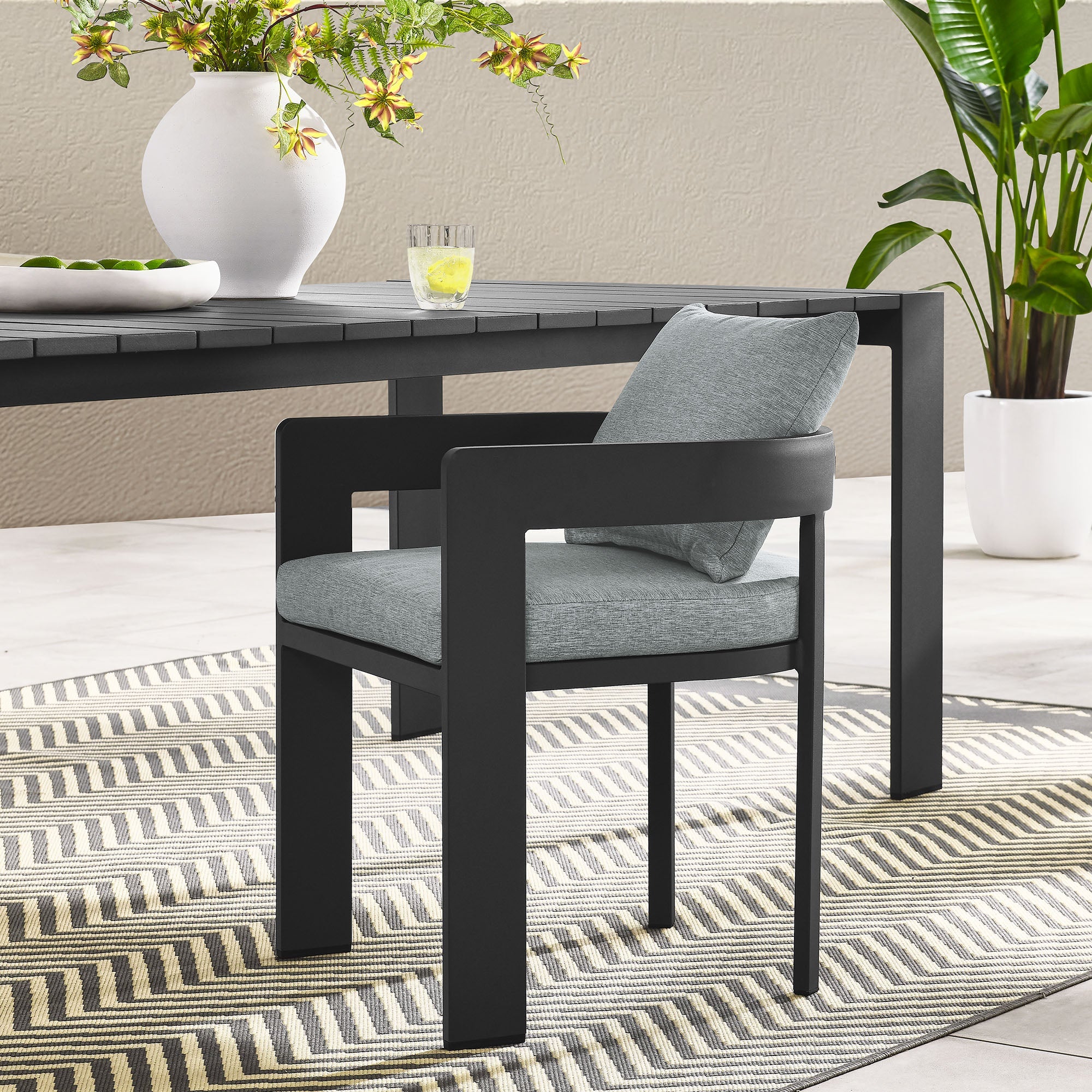 Tahoe Outdoor Patio Aluminum Dining Chair by Modway