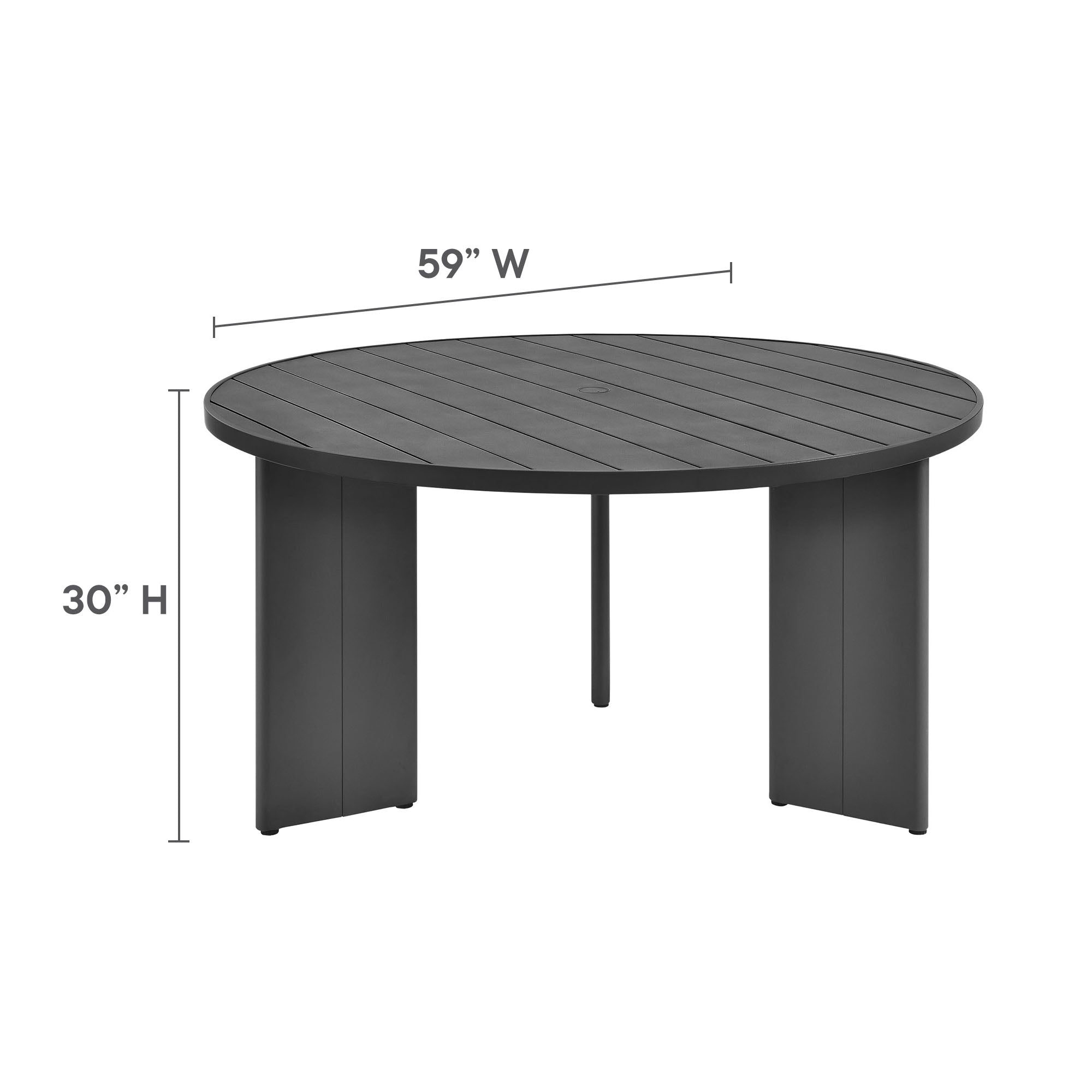 Tahoe 5-Piece Outdoor Patio Aluminum Dining Set by Modway