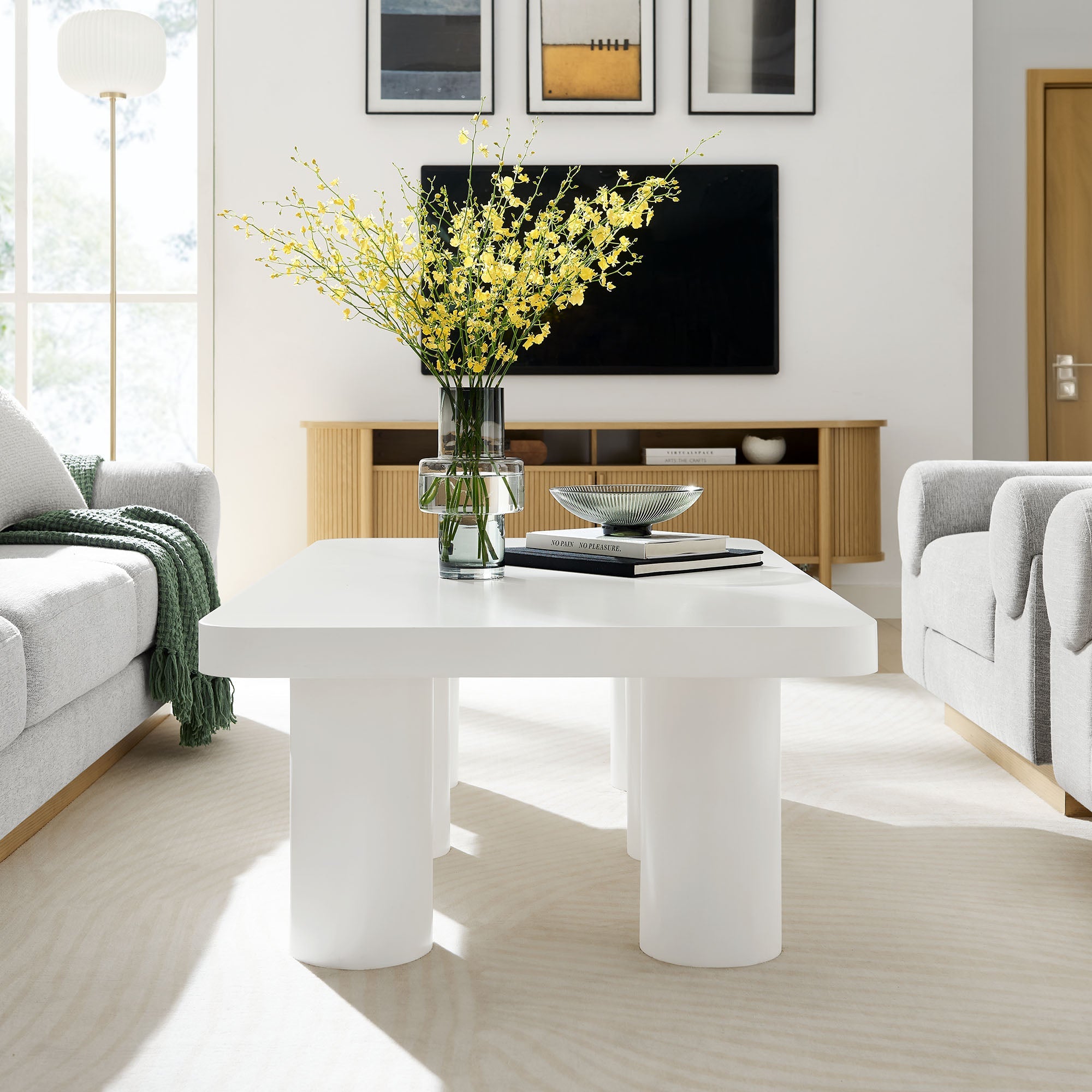 Cleo 54” Rectangular Coffee Table by Modway